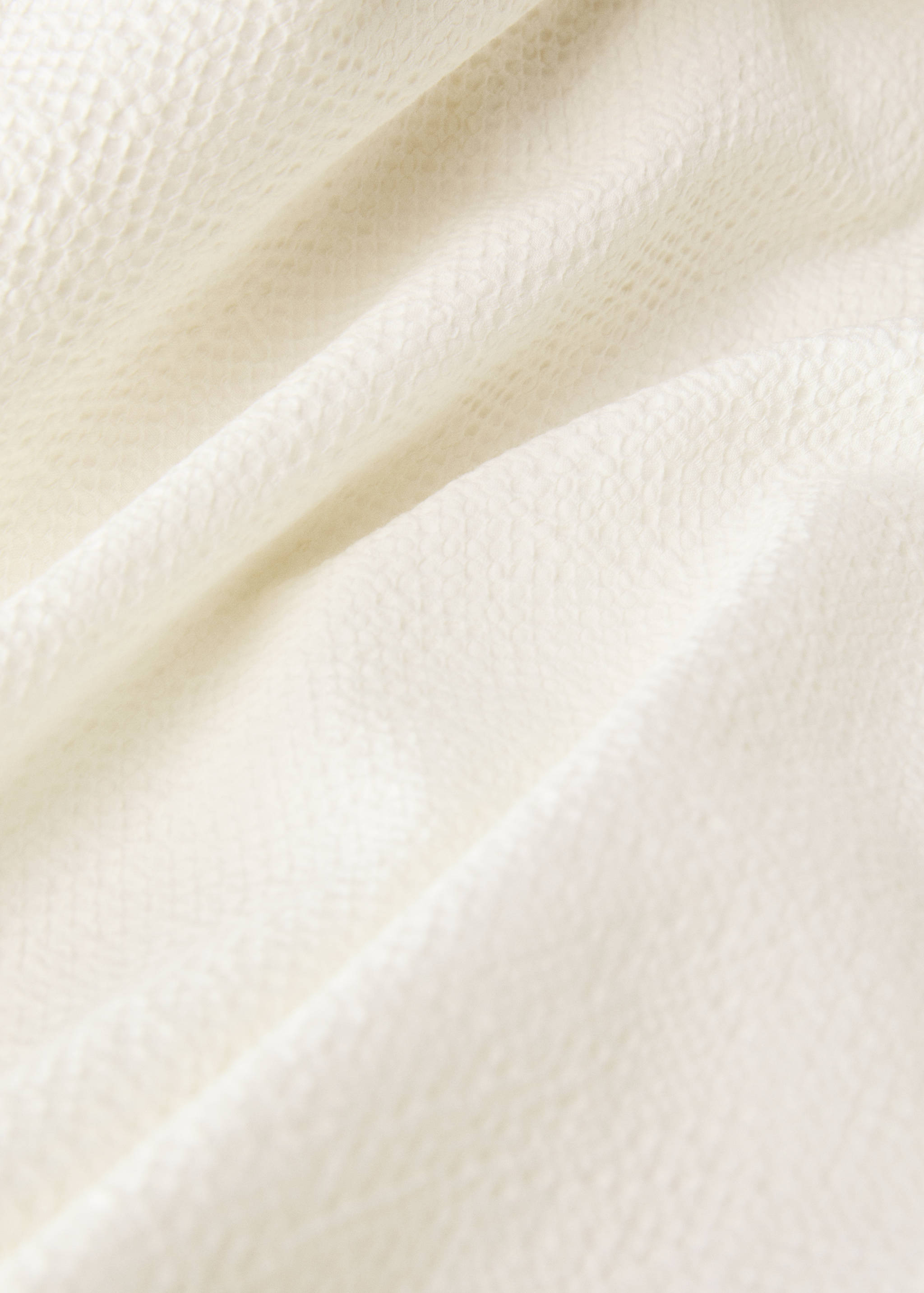 Cotton percale textured duvet cover for 150/160 cm bed - Details of the article 1
