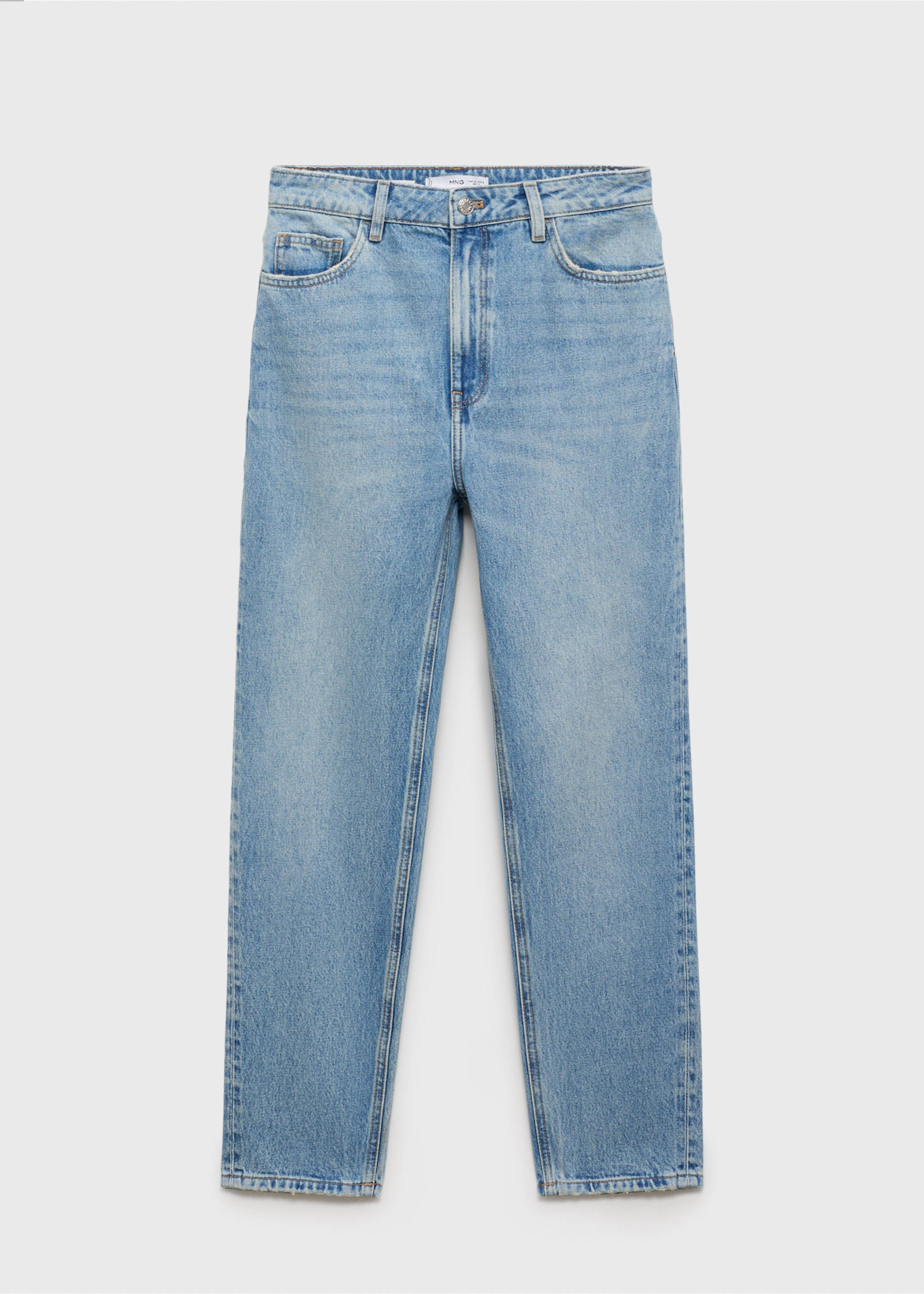 Mom2000 high-rise jeans - Article without model, Medium Blue. Ref: 87013272-00.