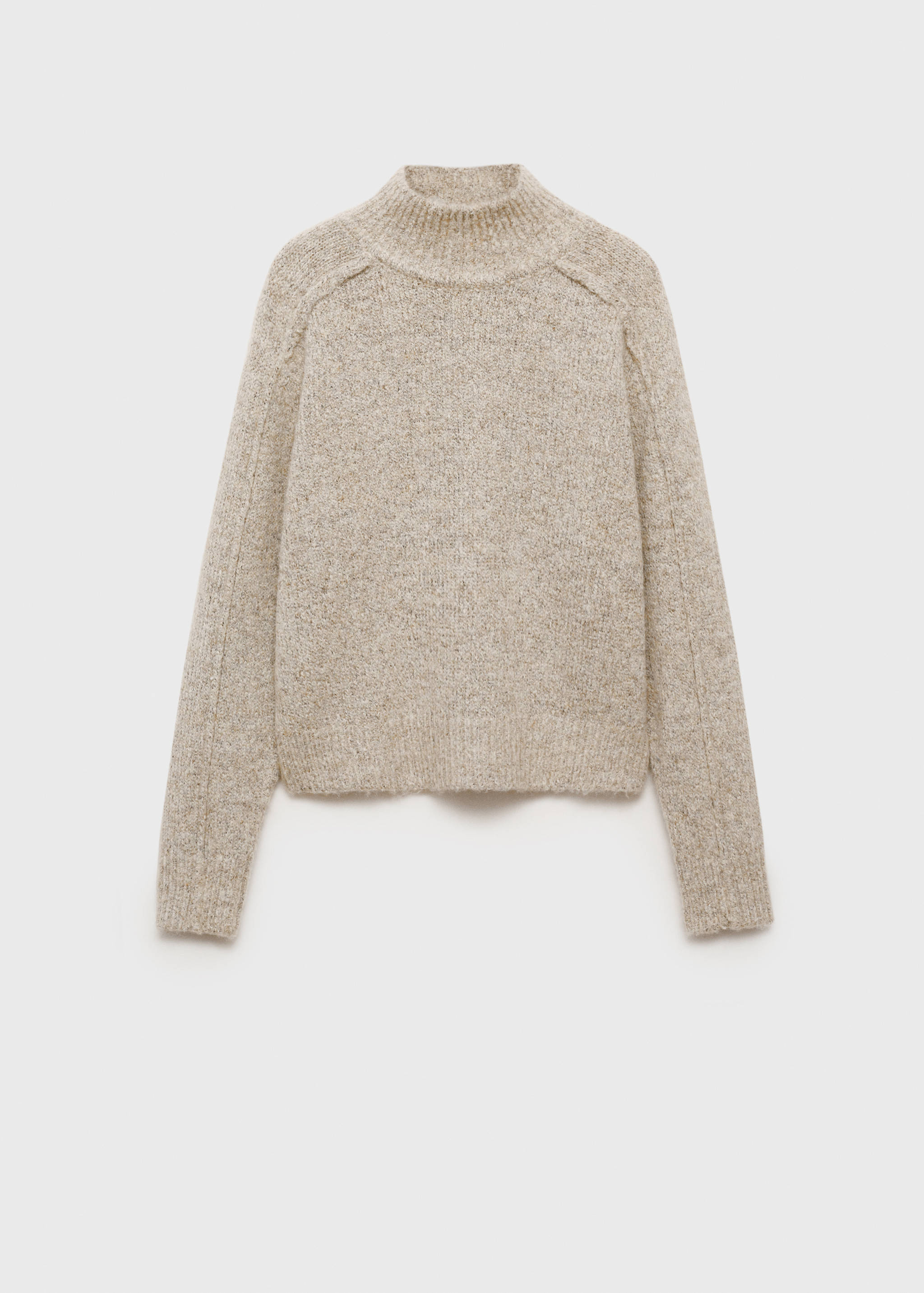 Knitted sweater with perkins neck - Article without model