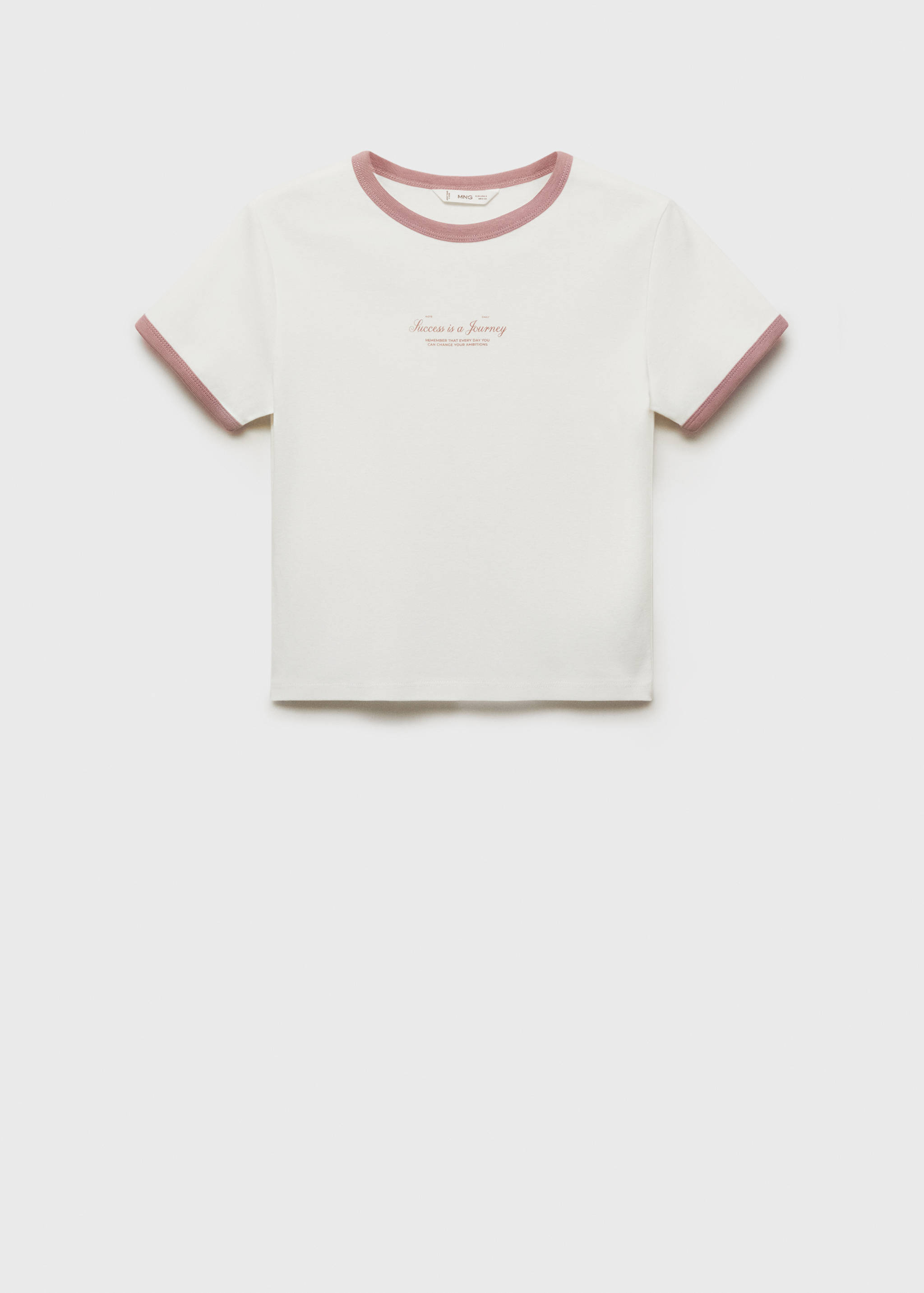 Message crop T-shirt - Article without model