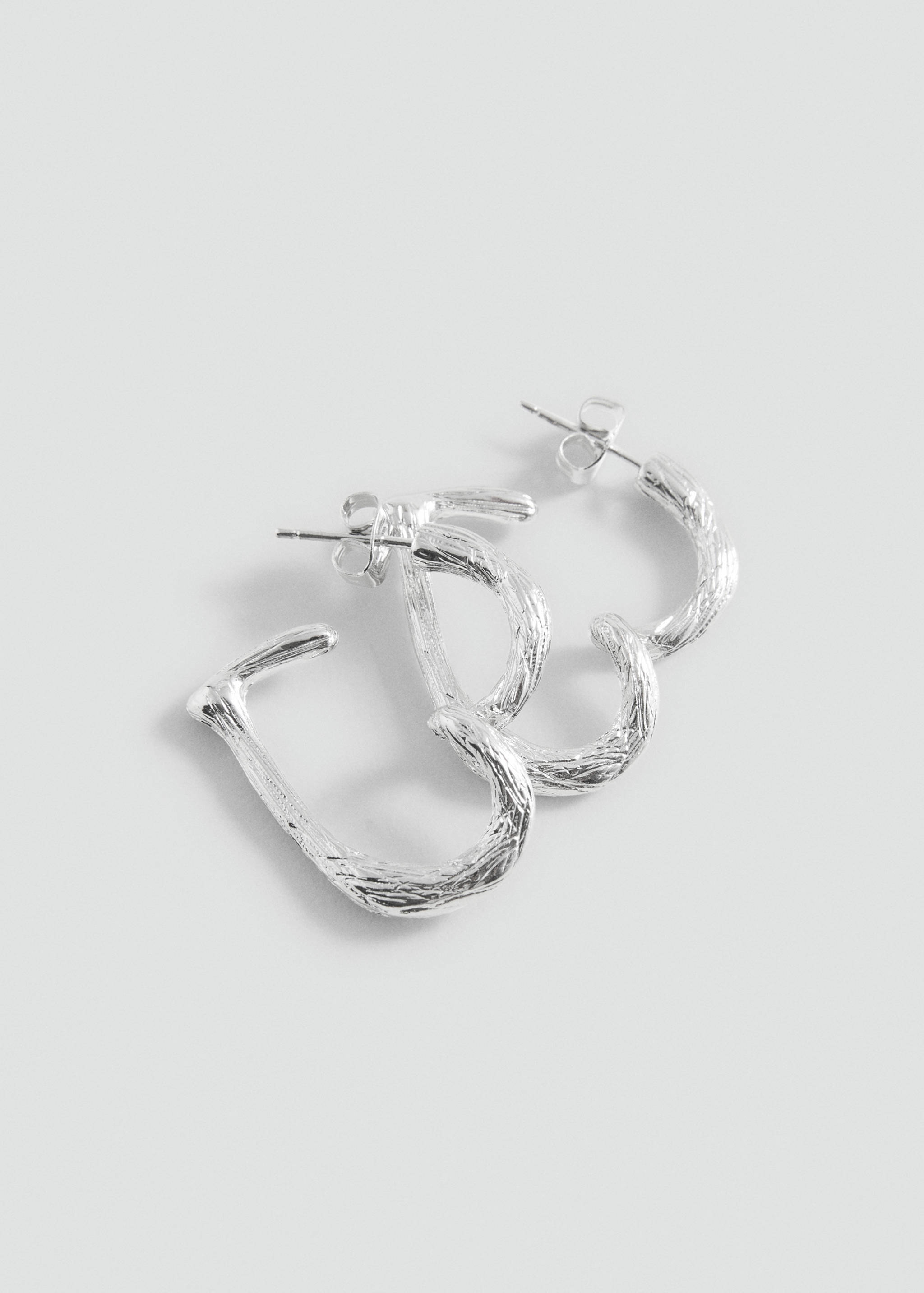 Heart-shape earrings - Medium plane