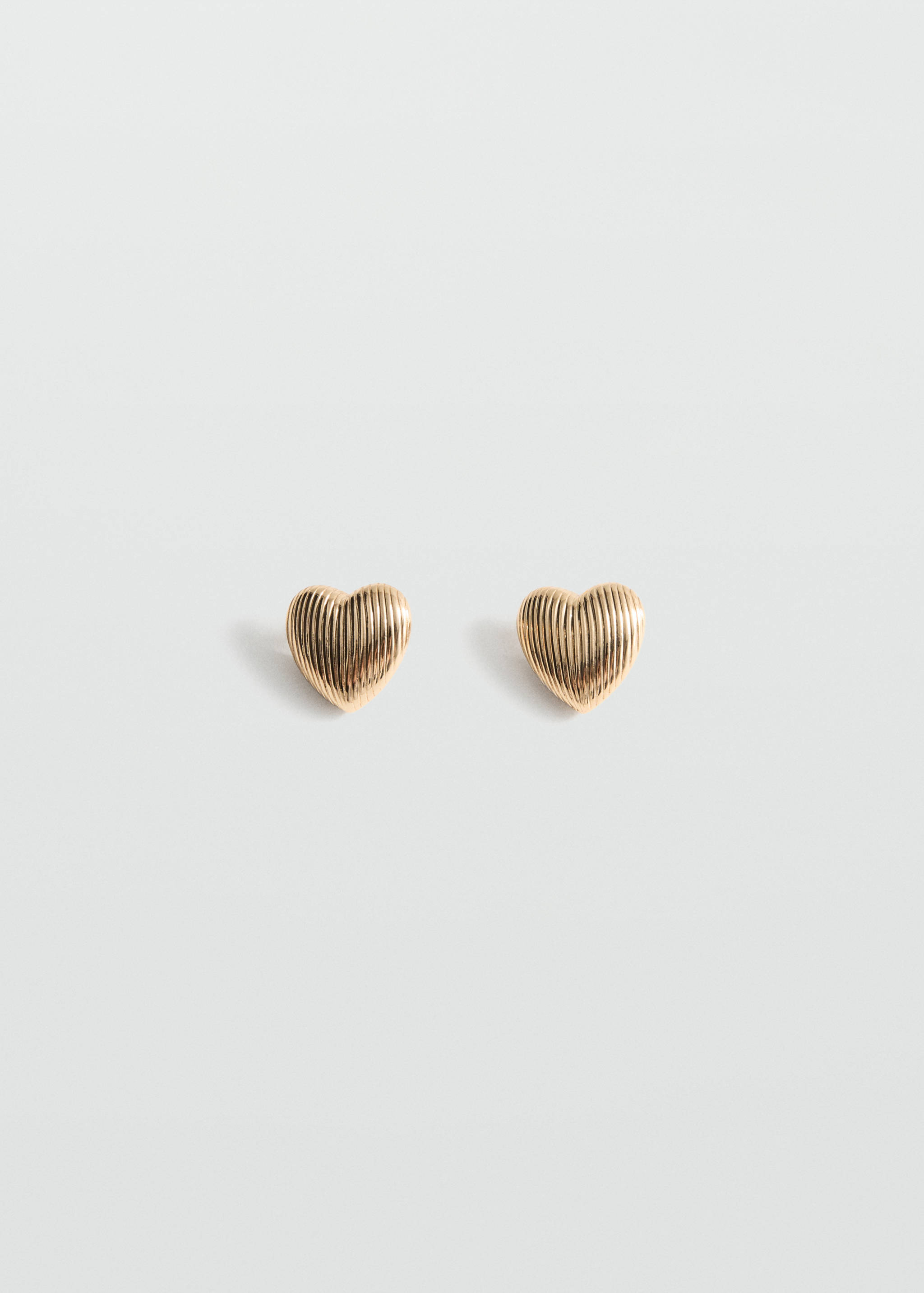 Textured heart earrings - Article without model