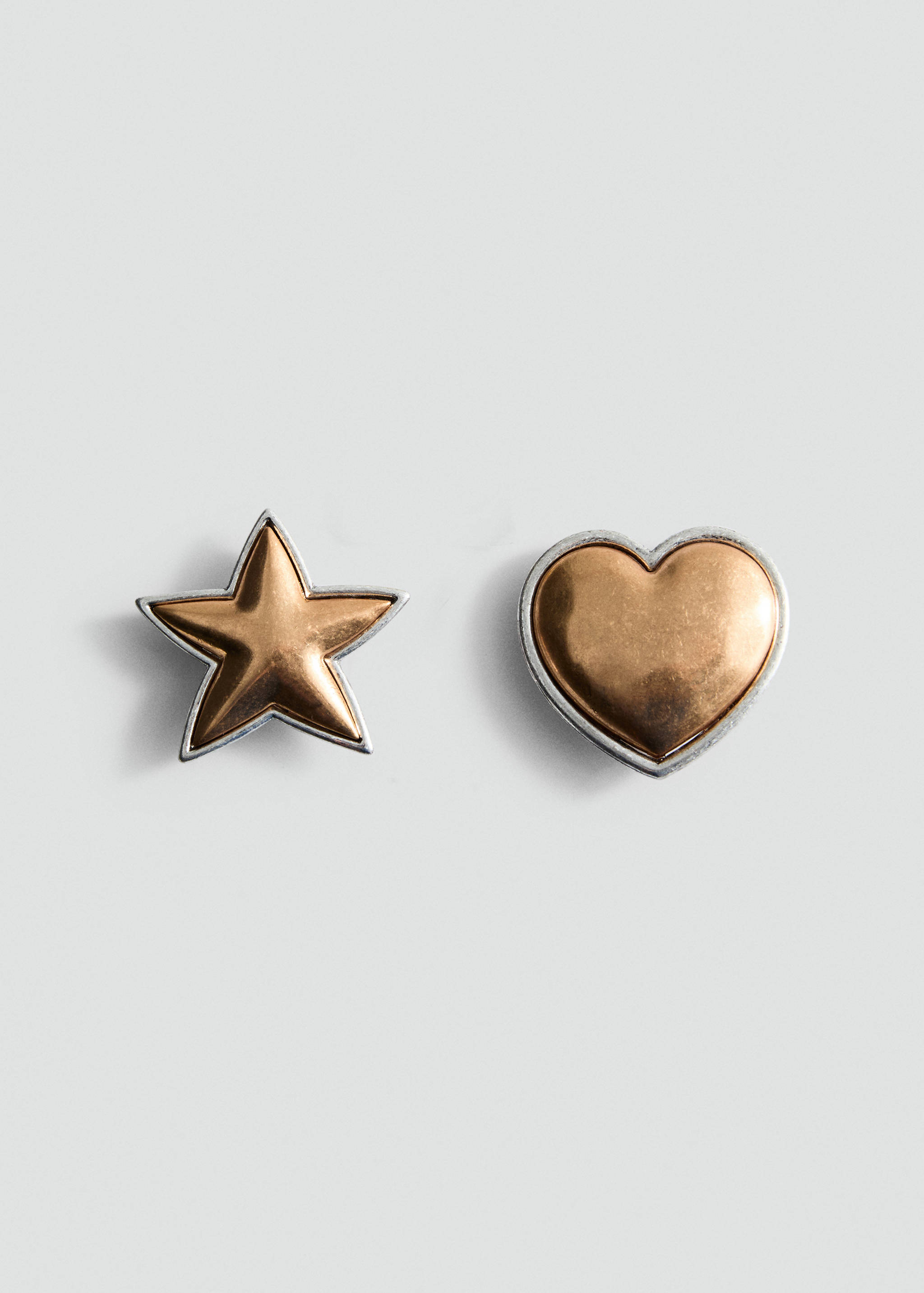 Combined-shape earrings - Article without model