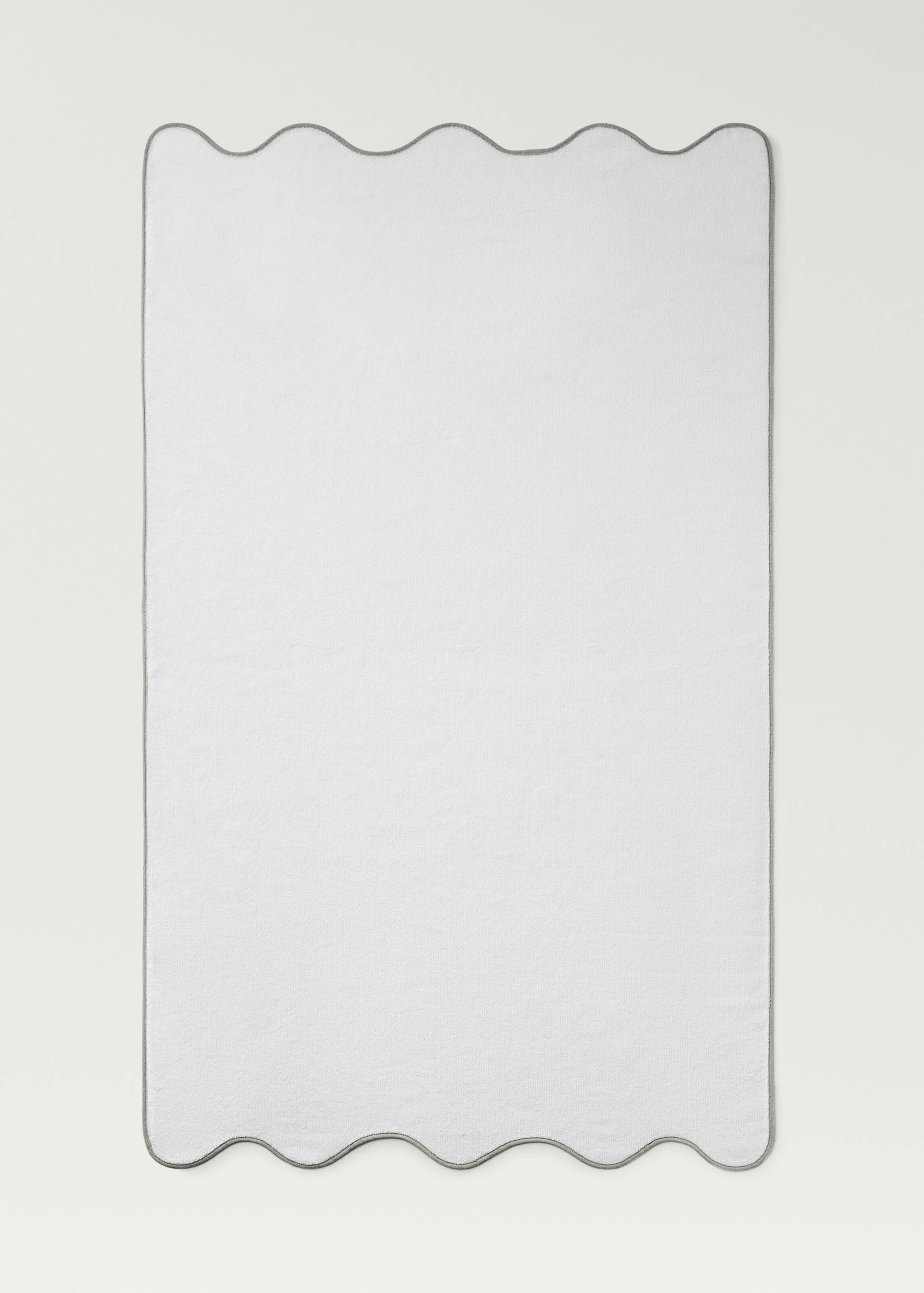 Rice-stitch bath towel with waves - Details of the article 4