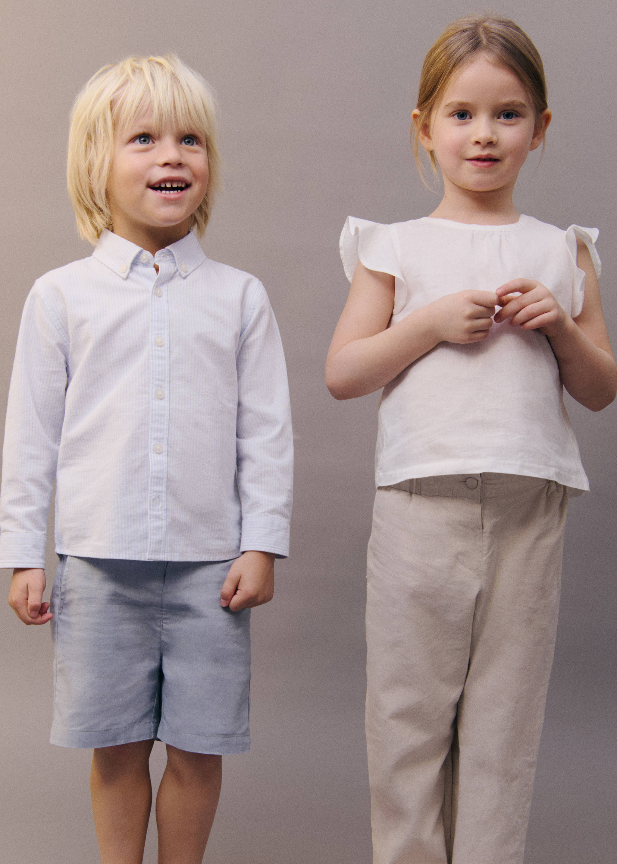 Linen-blend ruffled blouse - Details of the article 5