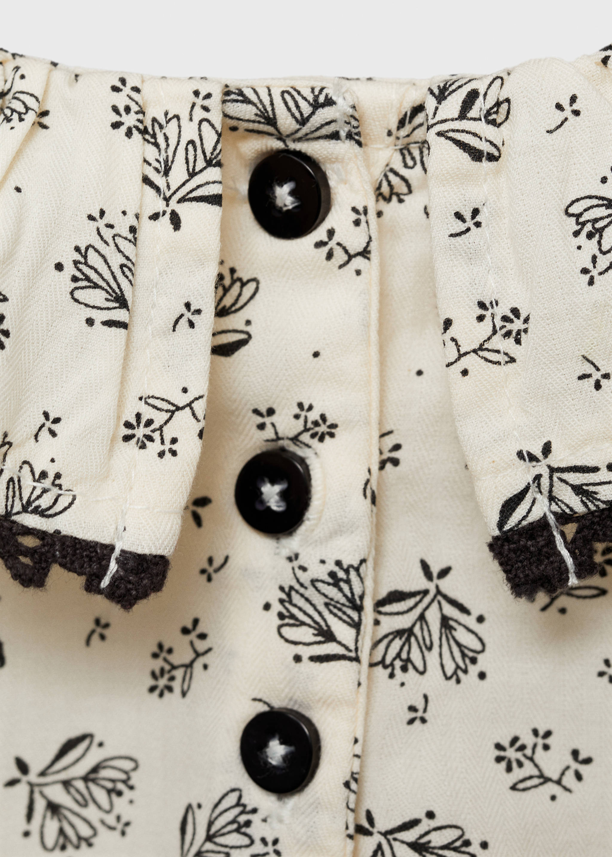 Floral cotton blouse - Details of the article 0