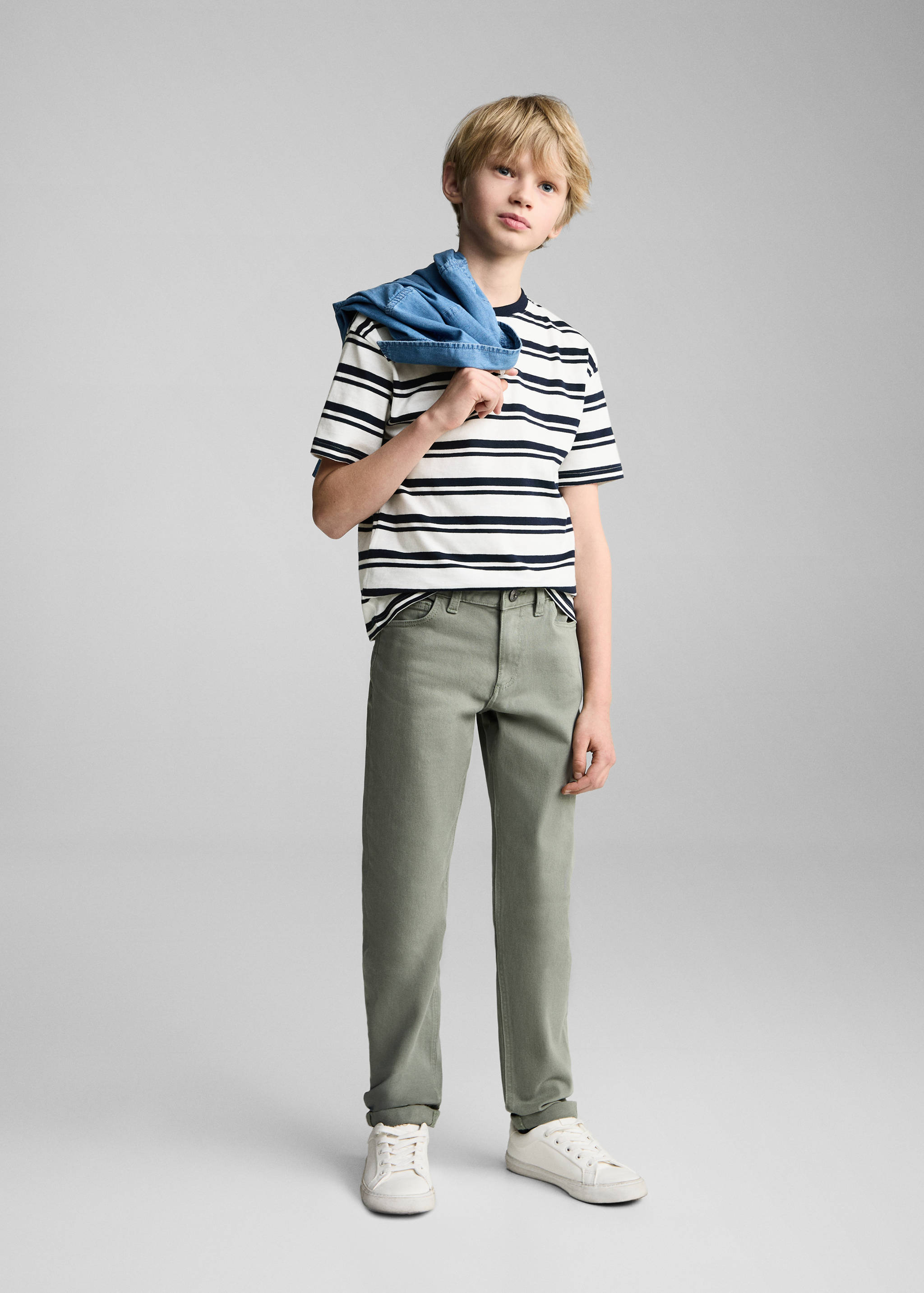 Striped cotton T-shirt - General plane