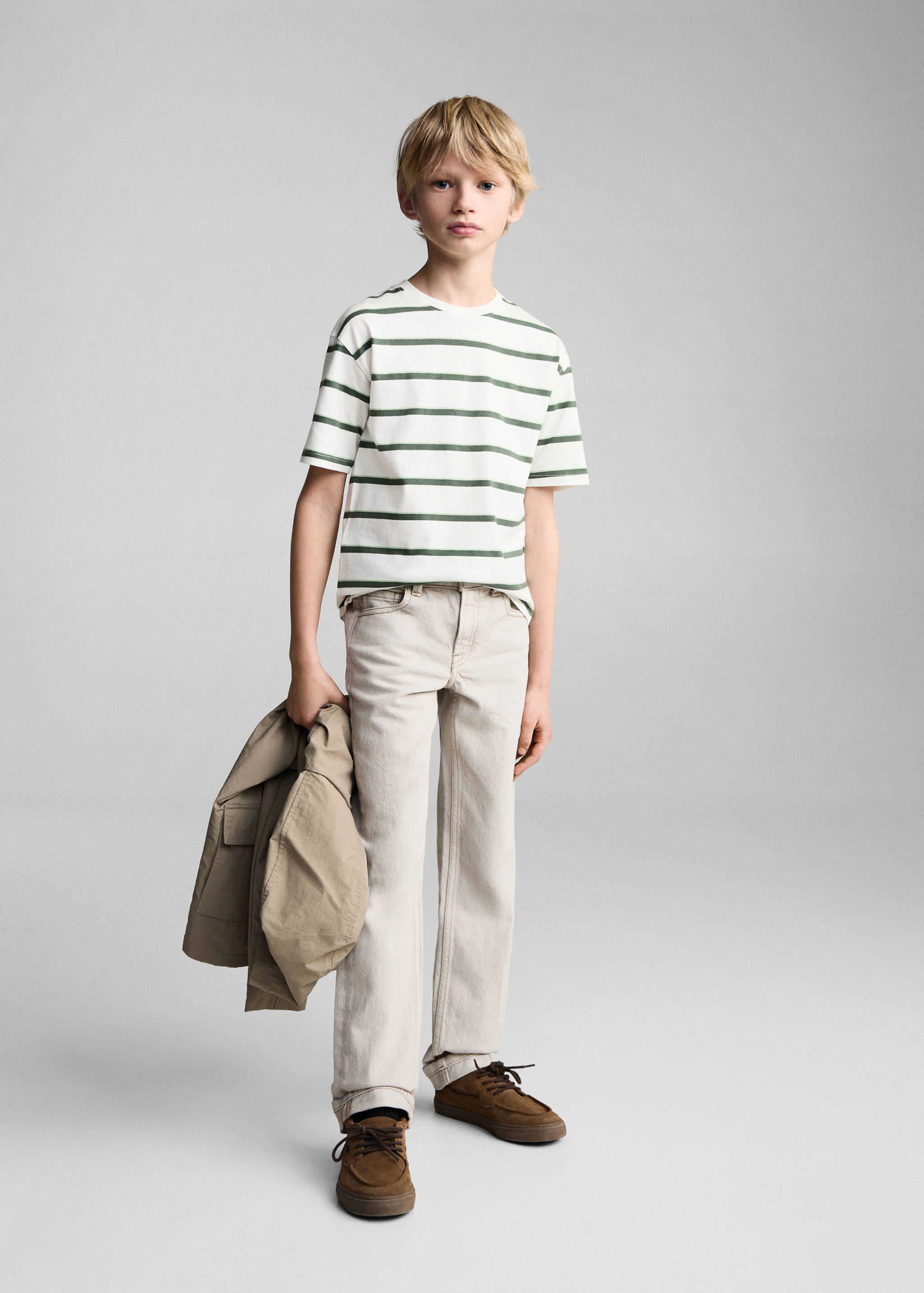 Striped short-sleeved t-shirt - General plane