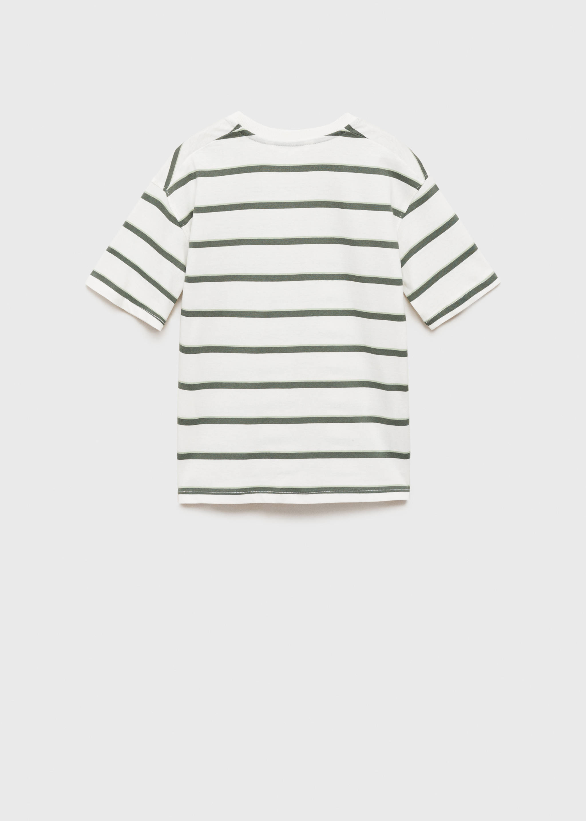 Striped short-sleeved t-shirt - Reverse of the article