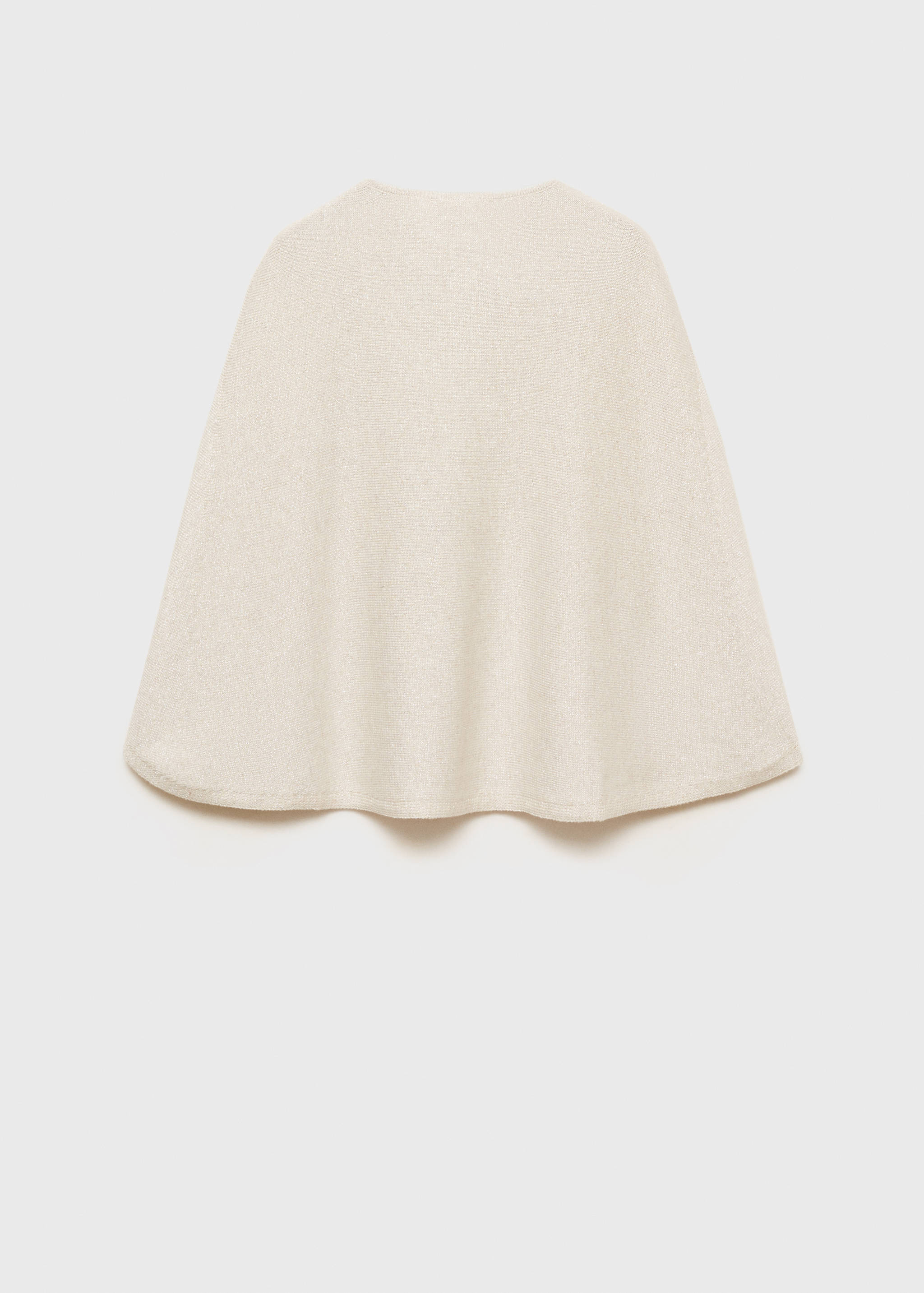 Lurex knitted cape - Reverse of the article