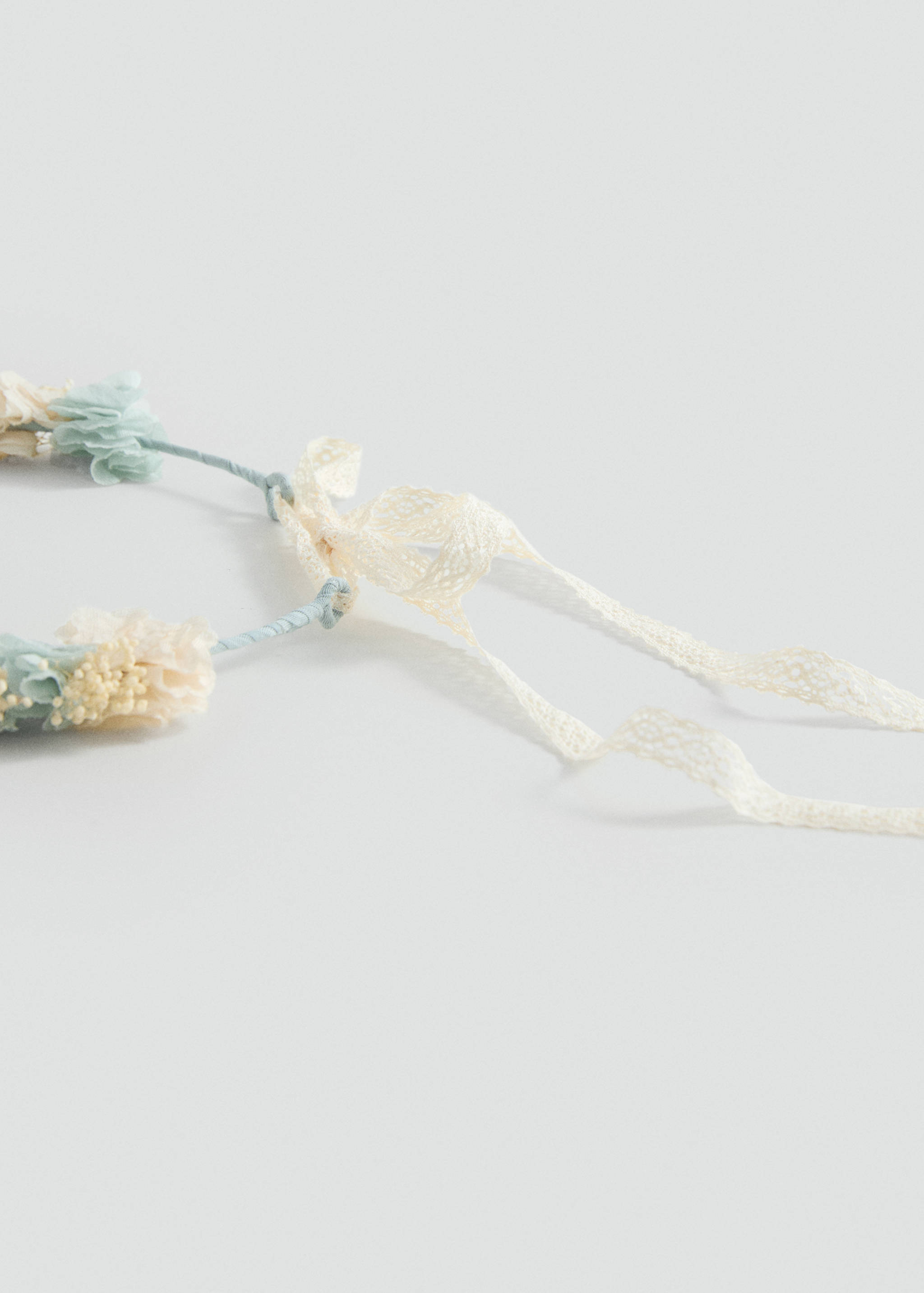 Tie closure flower hairband - Medium plane