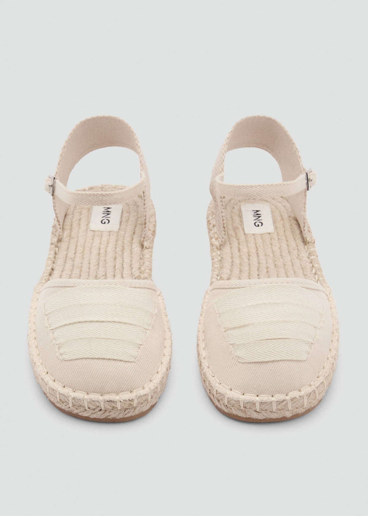Espadrilles with buckle closure — Sand