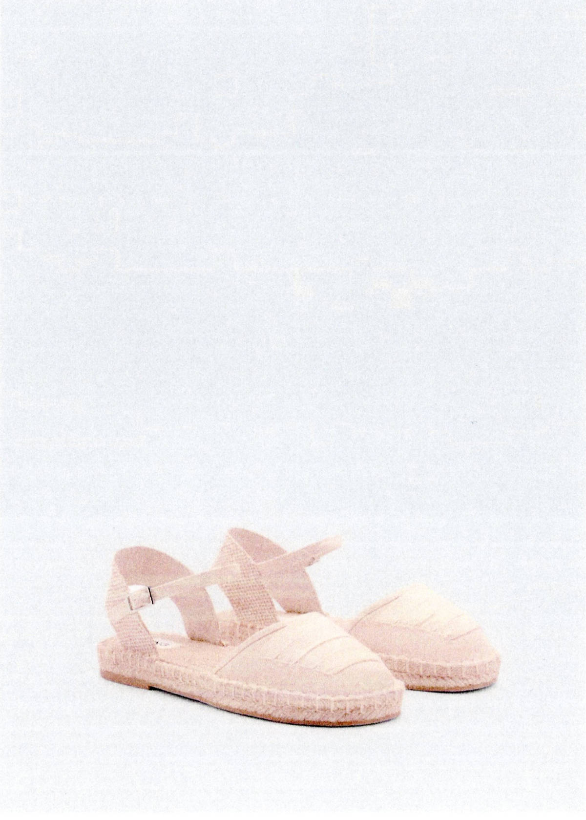 Espadrilles with buckle closure — Sand