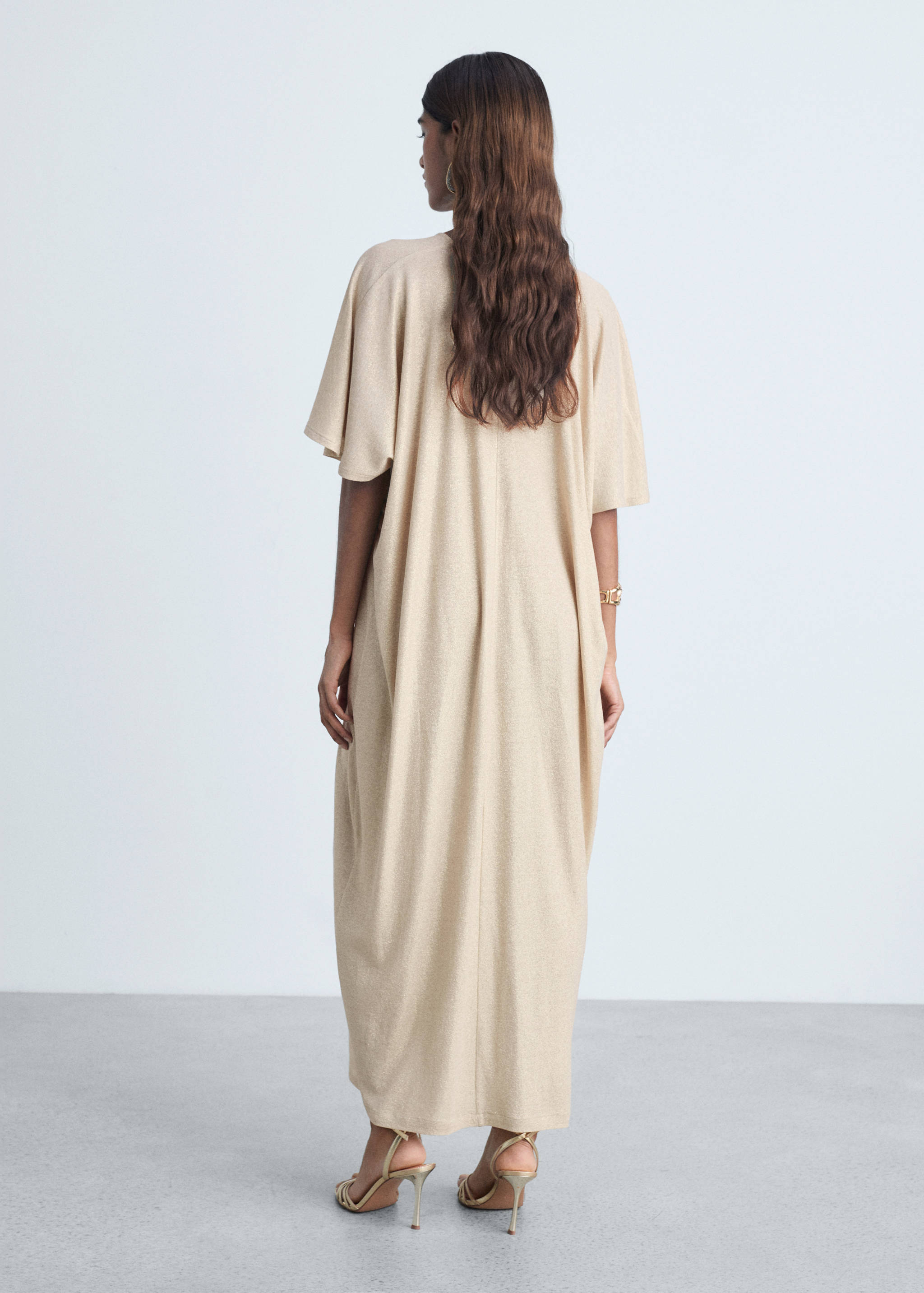 Robe lurex col froncé - Verso de l’article