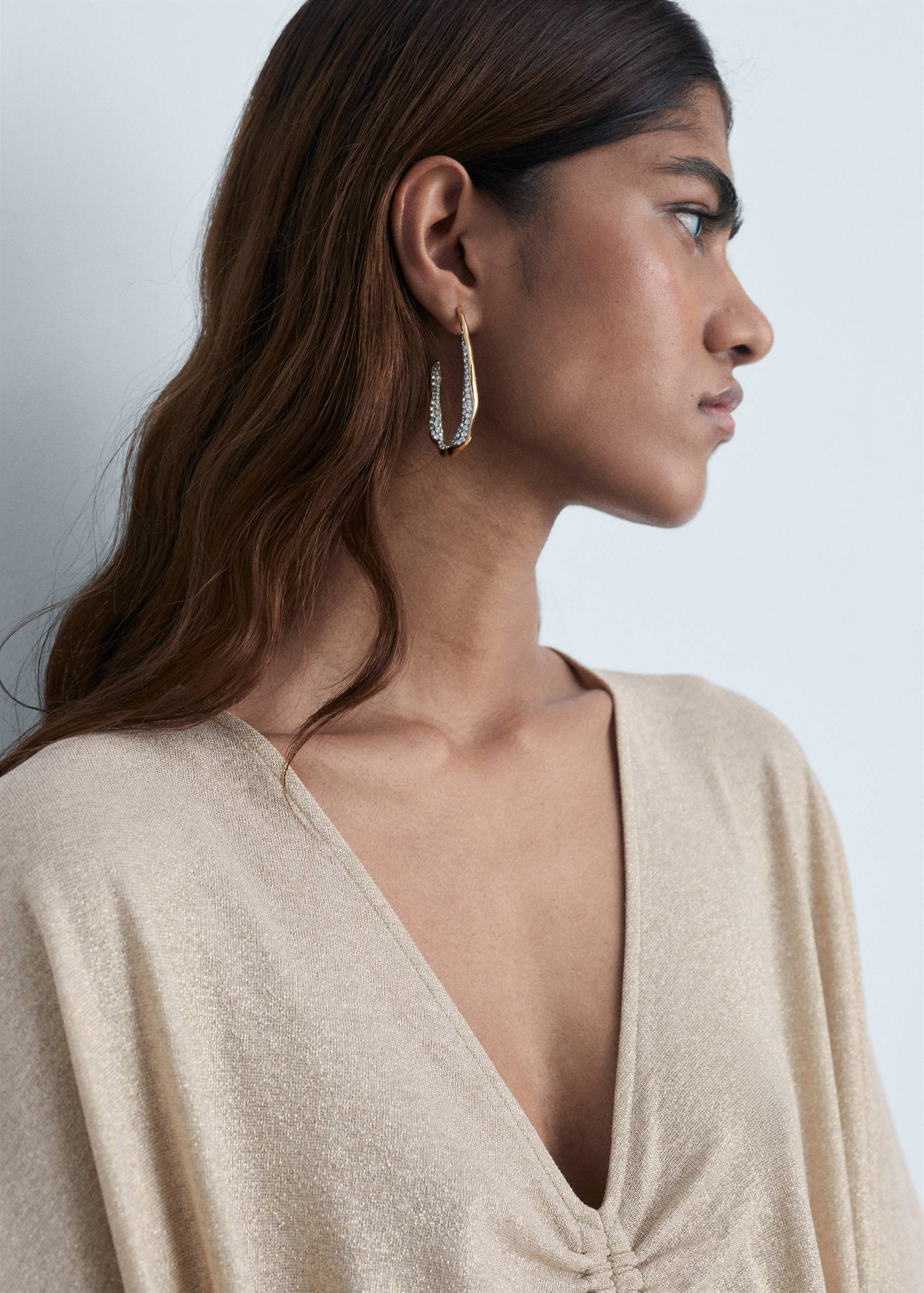 Robe lurex col froncé - Détail de l'article 1