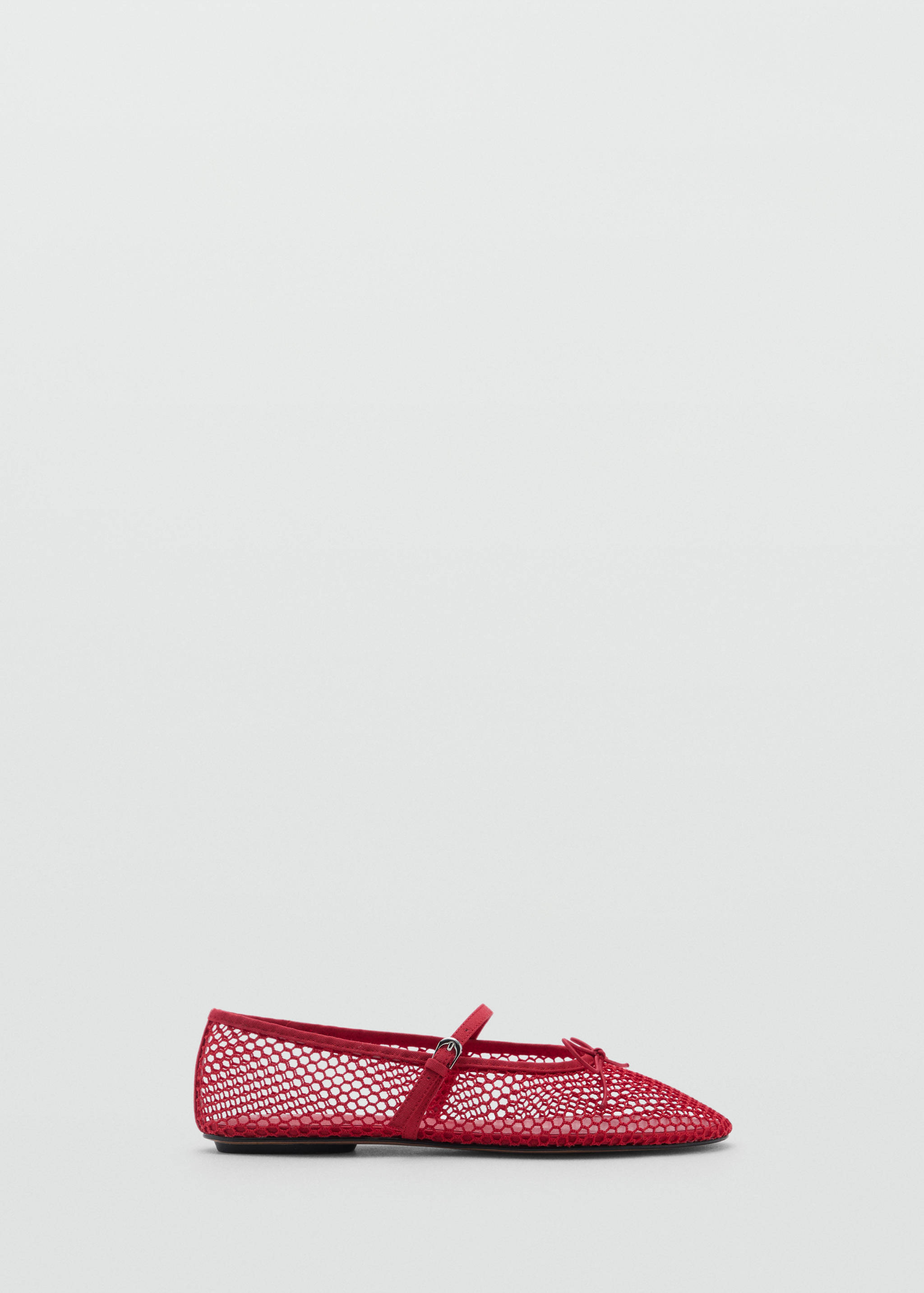 Mesh ballerina flats with buckle strap - Article without model