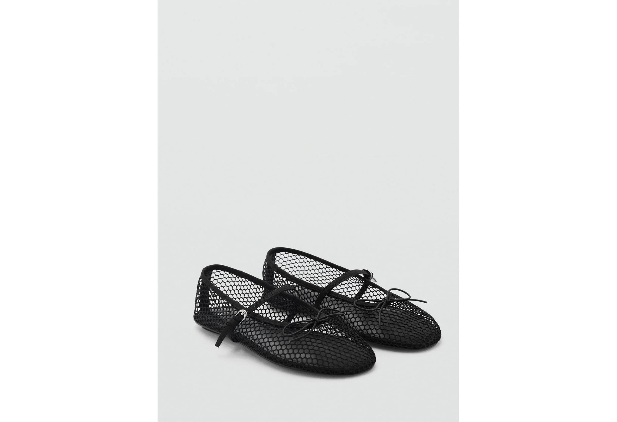 Mrežaste balerinke s remenom s kopčom - Detalji artikla 6