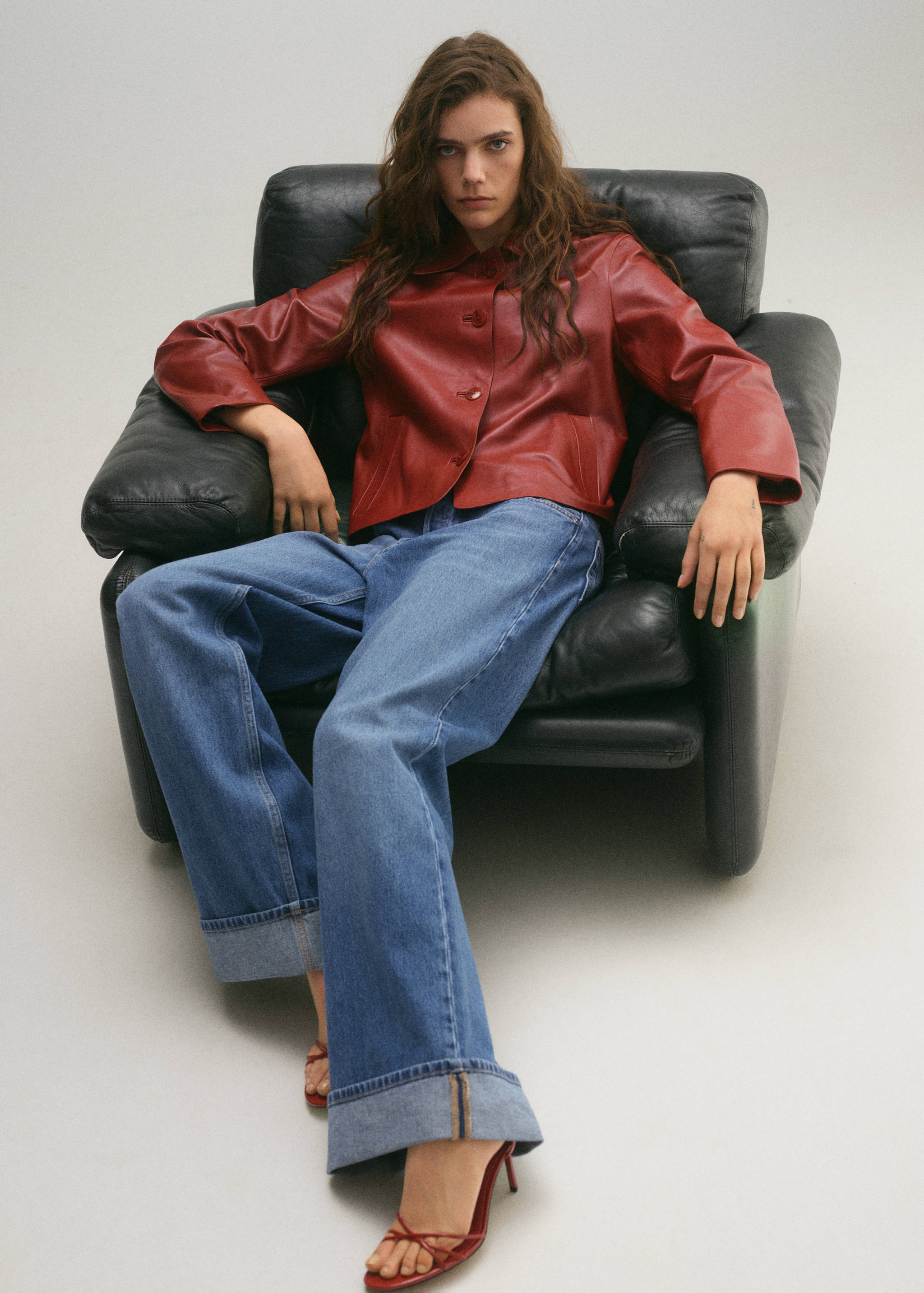 Wideleg-jeans uppvikt fåll - Detaljer om artikeln 1