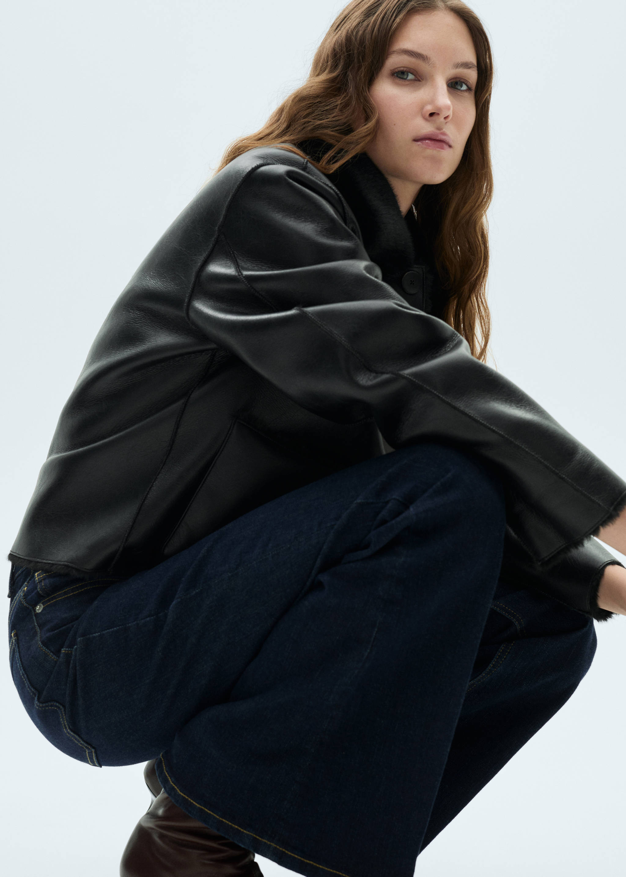 Flare jeans mid rise rinse wash - Details of the article 6