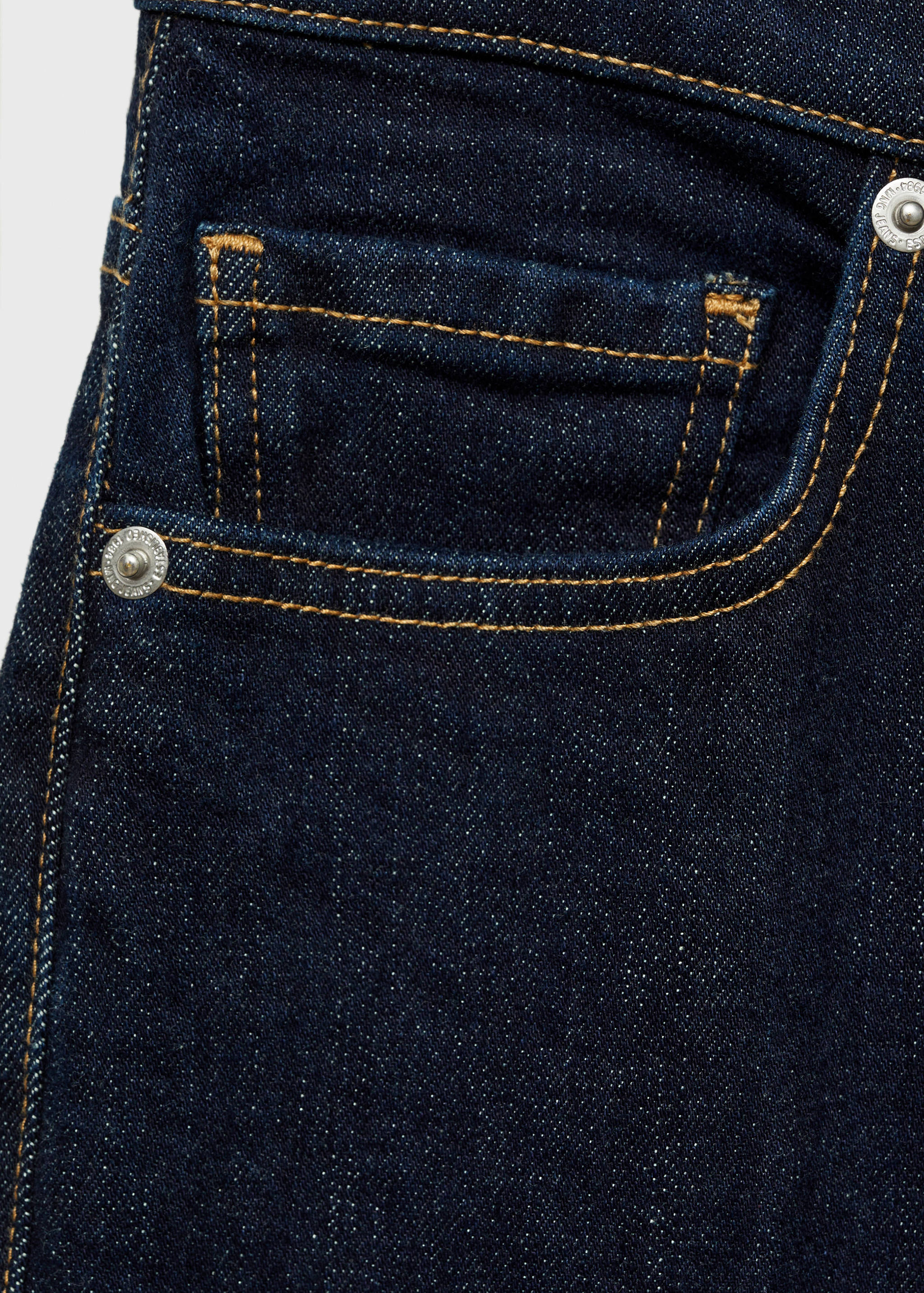 Flare jeans mid rise rinse wash - Details of the article 0
