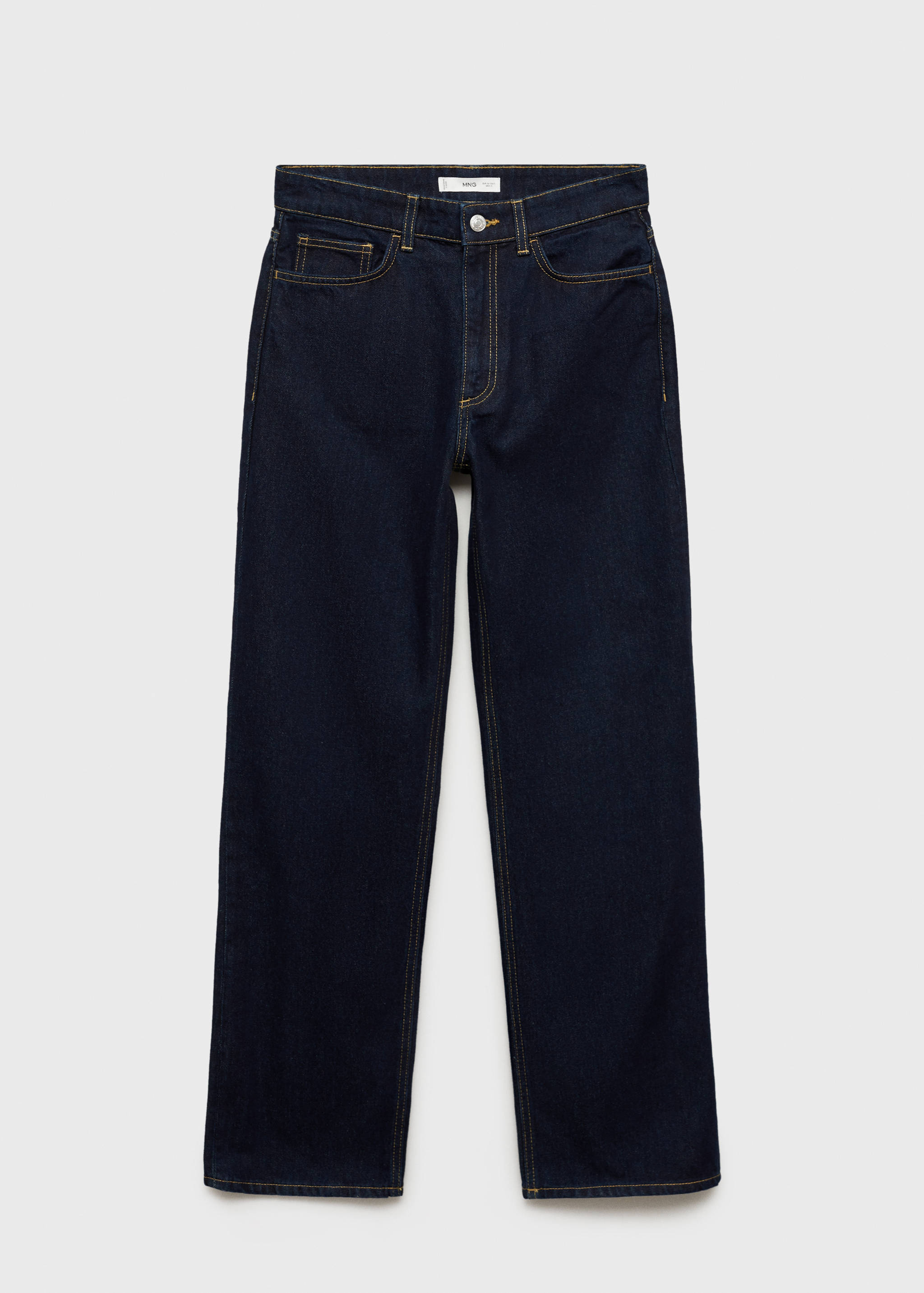 Jean droit taille haute rinse wash - Article sans modèle