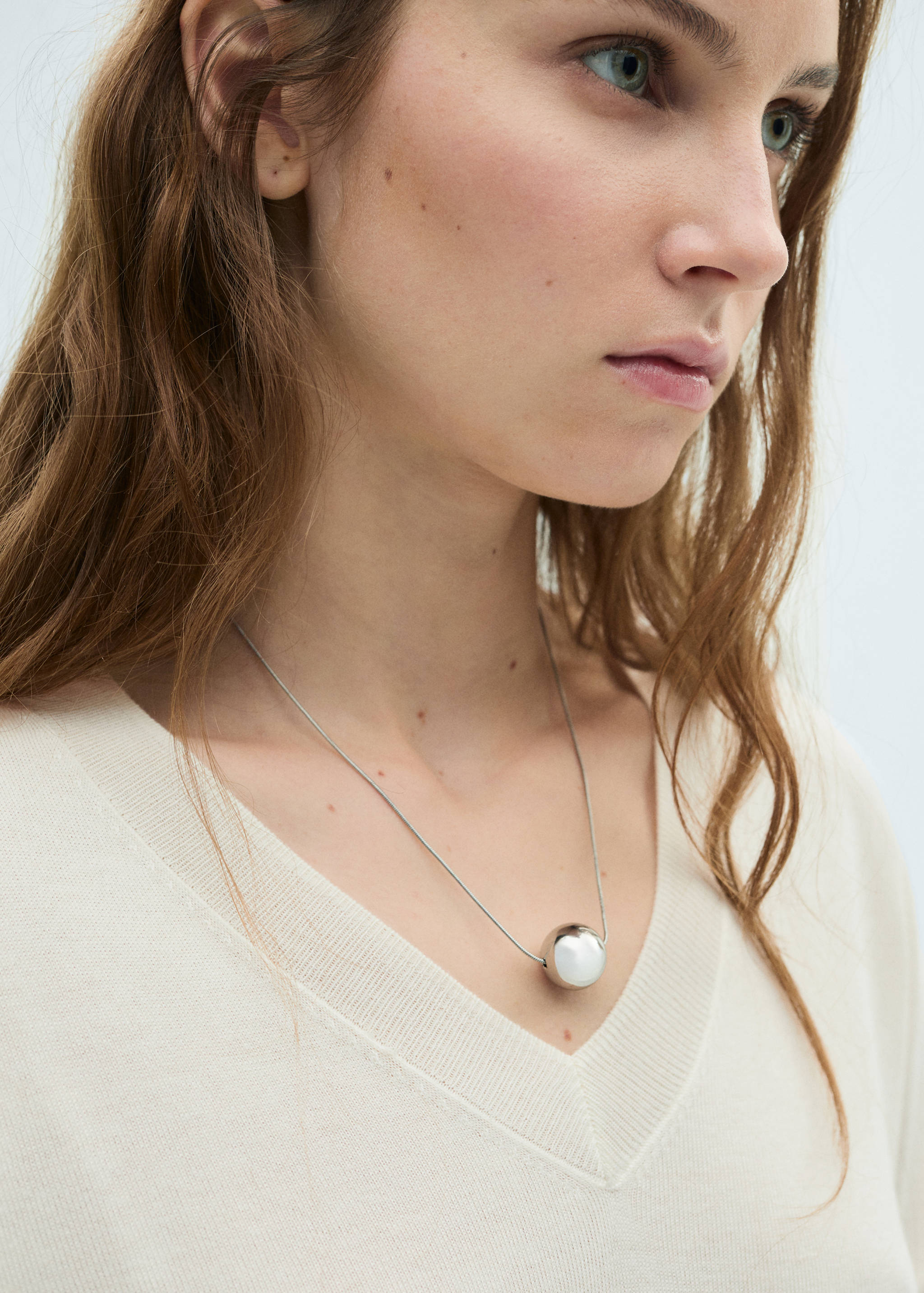 Stickad tröja i sidenblandning - Detaljer om artikeln 1