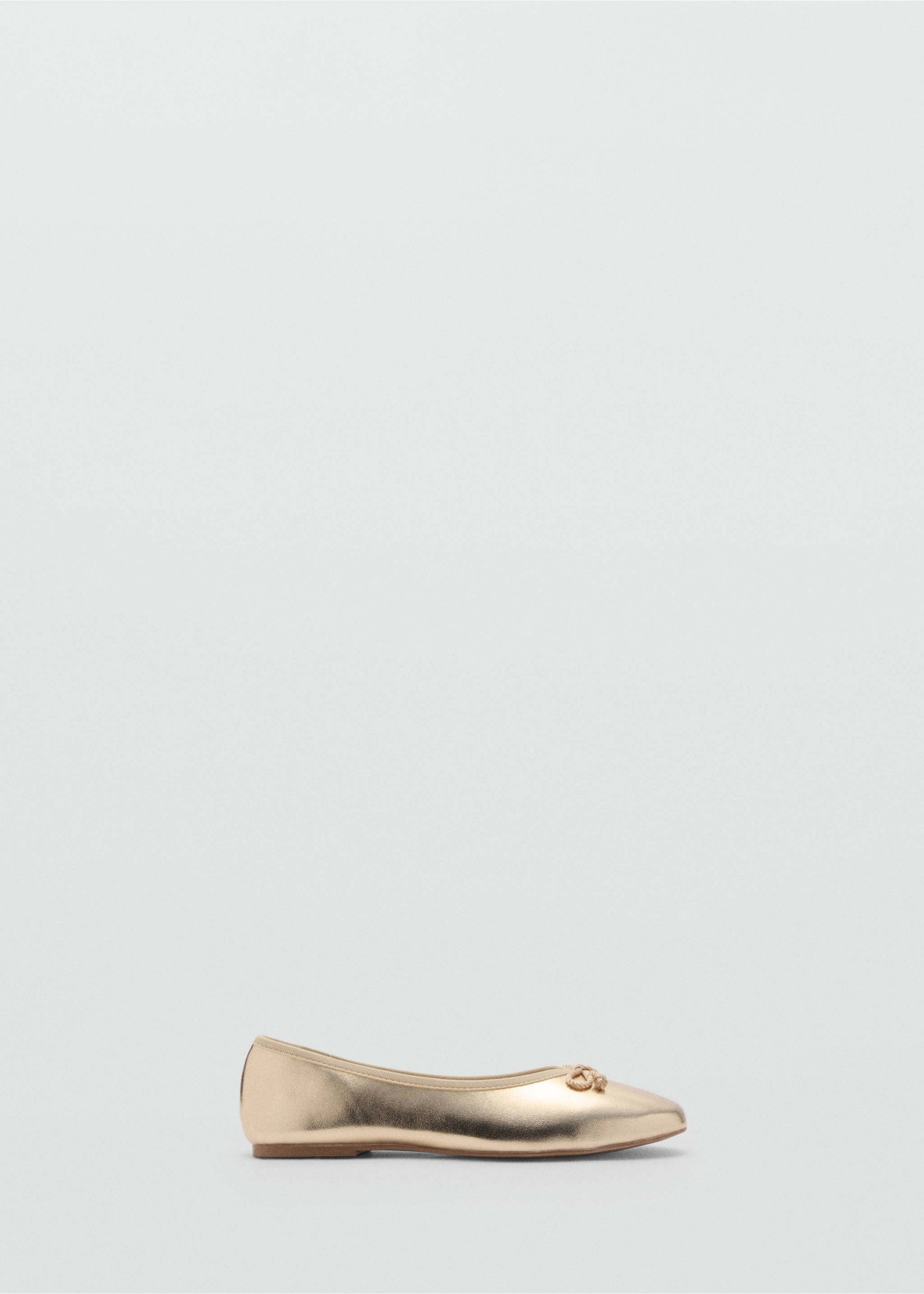 Bailarinas metalizadas lazo - Artículo sin modelo, Oro. Ref: 87014082-00.