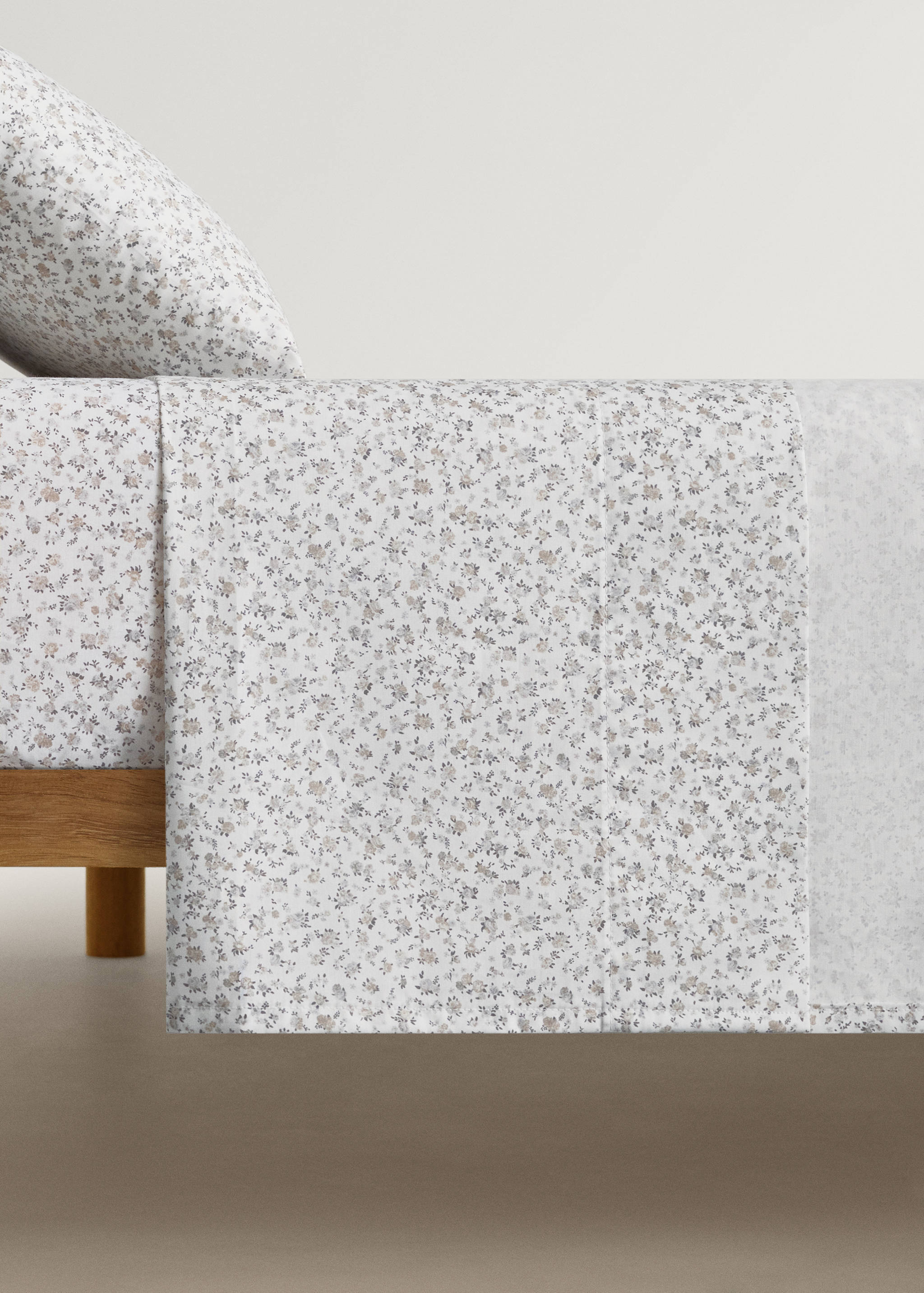 Donja plahta od pamučnog perkala s printom za kolijevku - Artikl bez modela