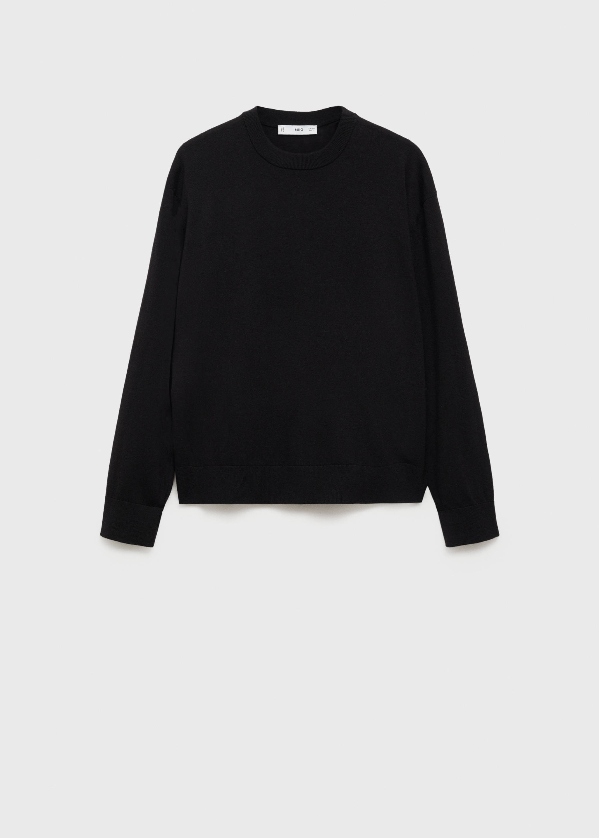 Pull-over laine mélangée col rond - Article sans modèle