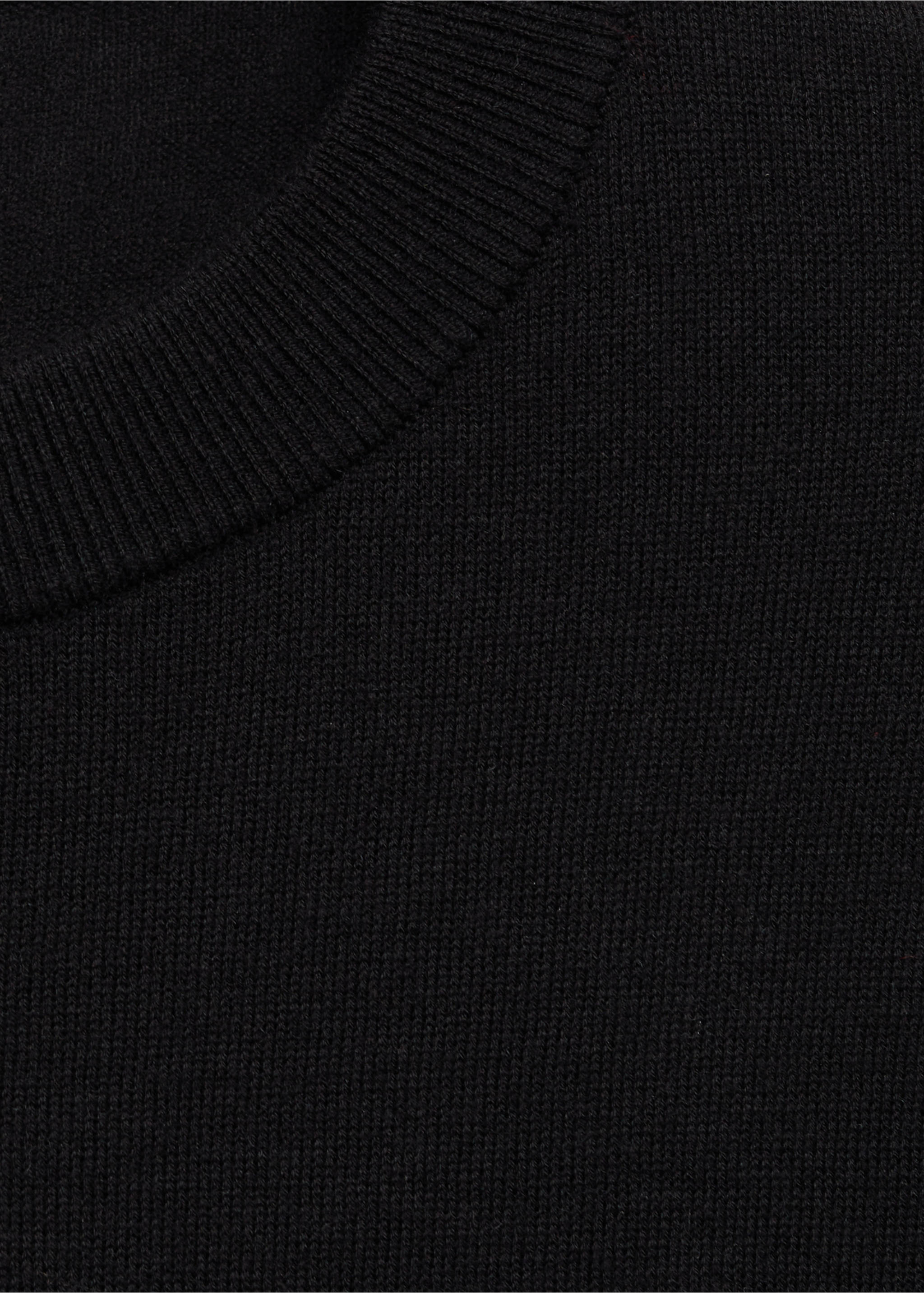 Pull-over laine mélangée col rond - Détail de l'article 8, Noir. Ref: 87014090-00.