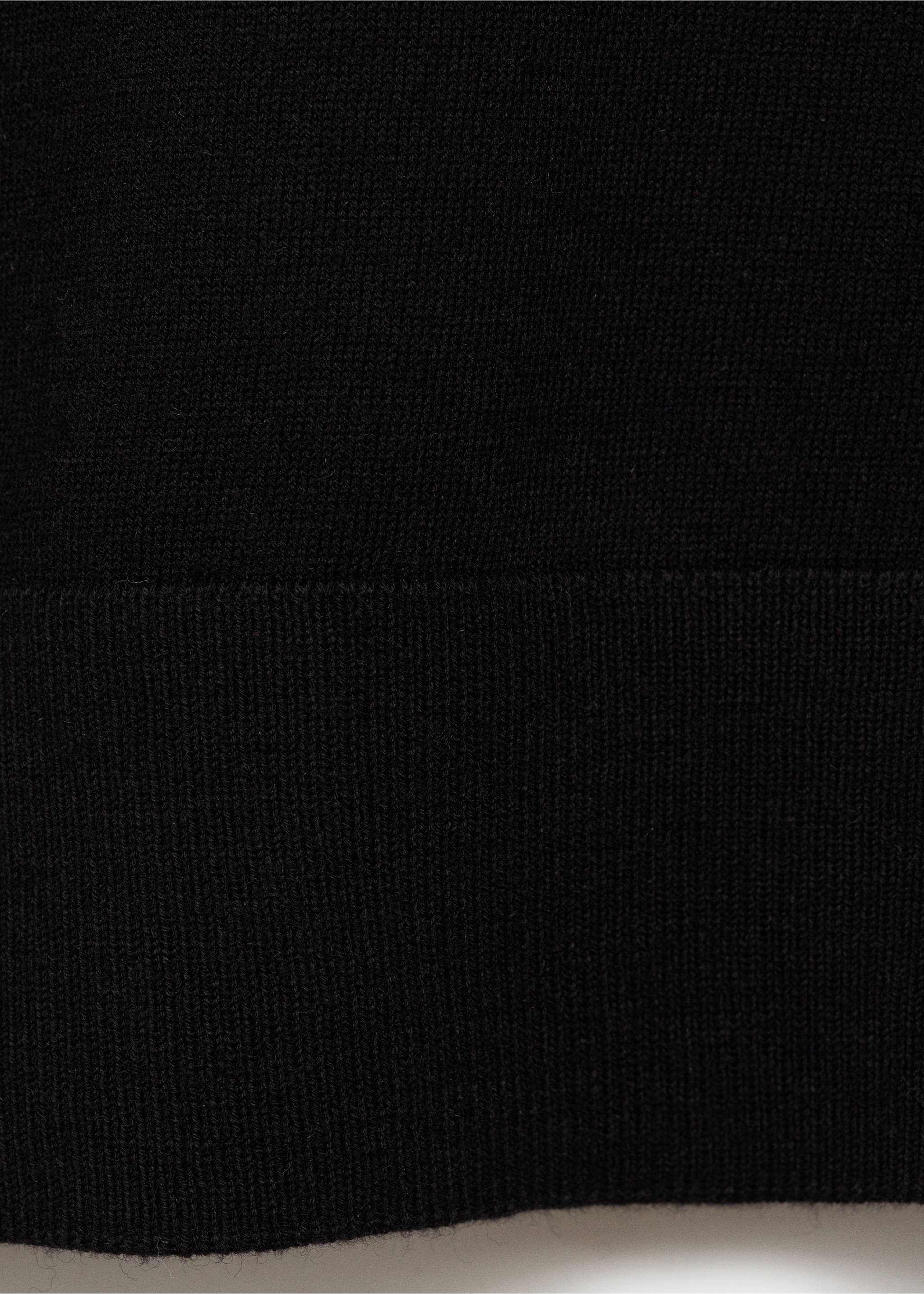 Pull-over laine mélangée col rond - Détail de l'article 0, Noir. Ref: 87014090-00.