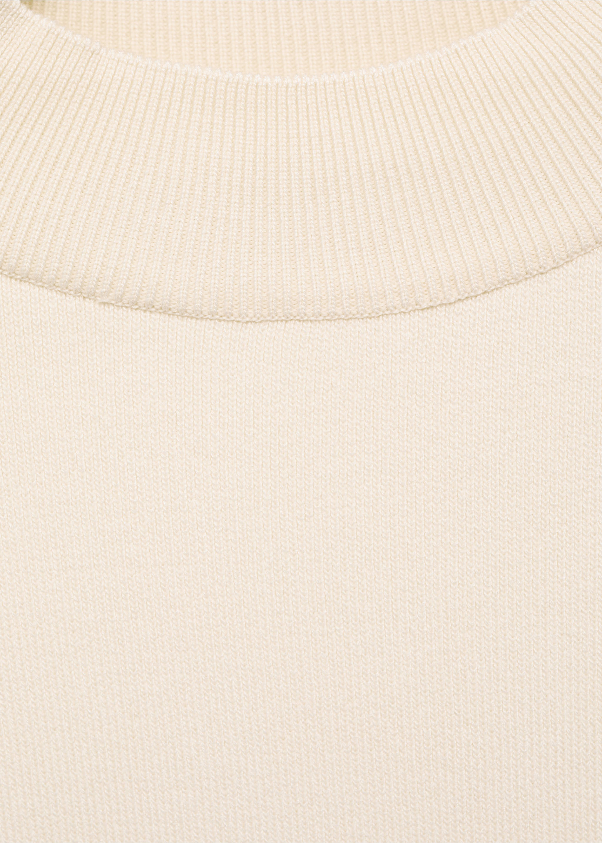 Pull-over maille fine manches courtes - Détail de l'article 8, Écru. Ref: 87014091-00.