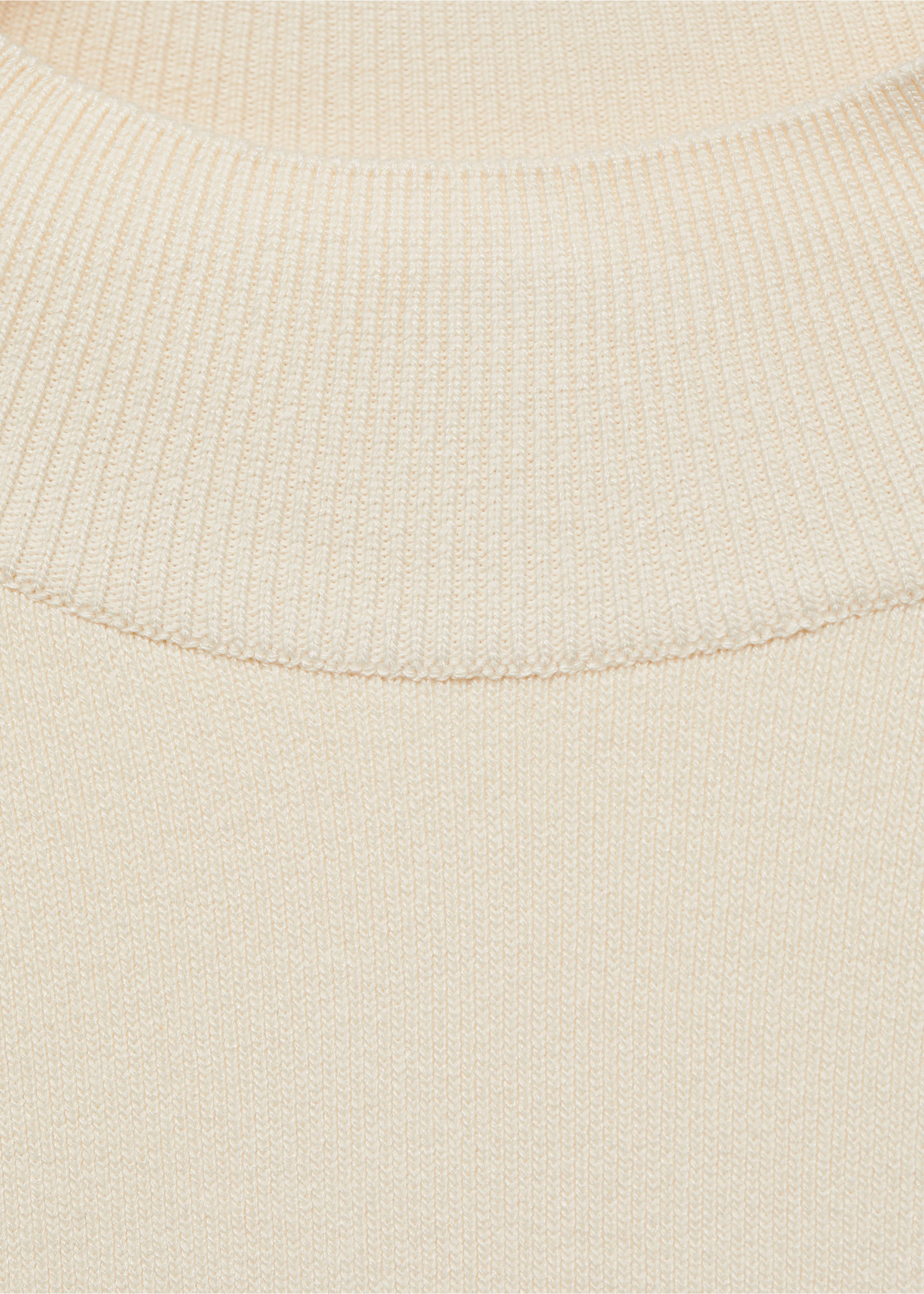 Buttons detail knit sweater - Details of the article 8, Ecru. Ref: 87014092-00.