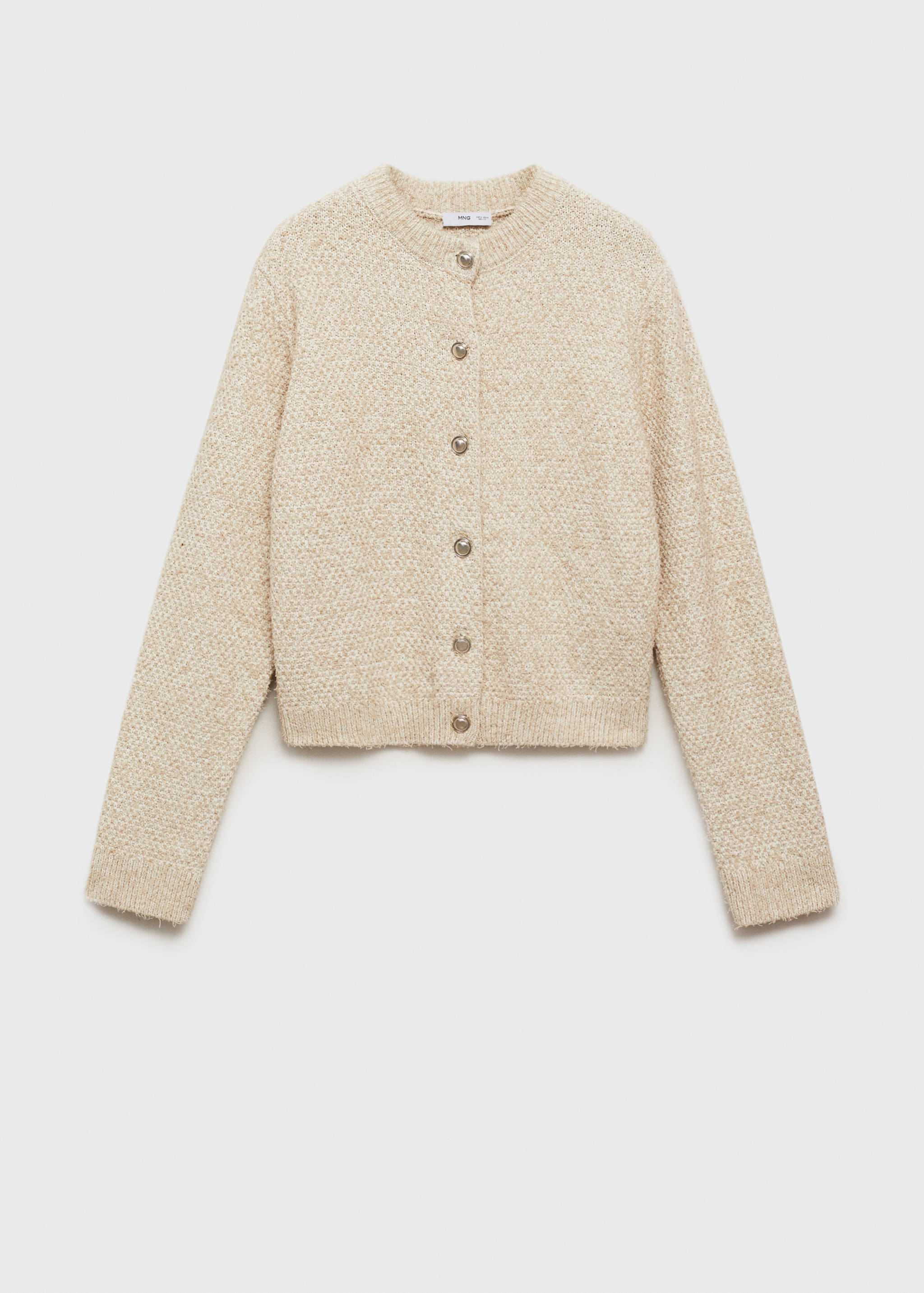 Chunky-knit jacket with buttons - Article without model