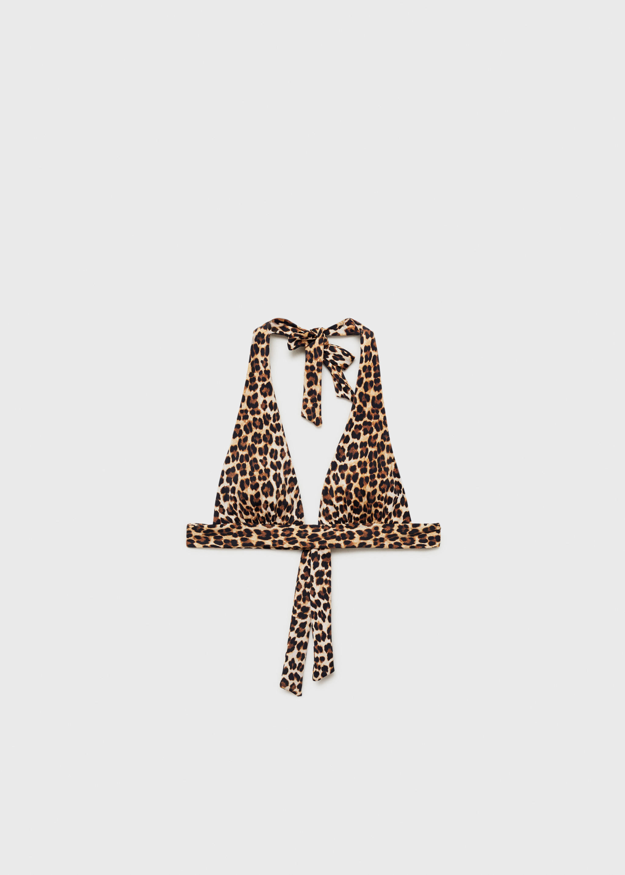 Animal-print bikini top - Article without model