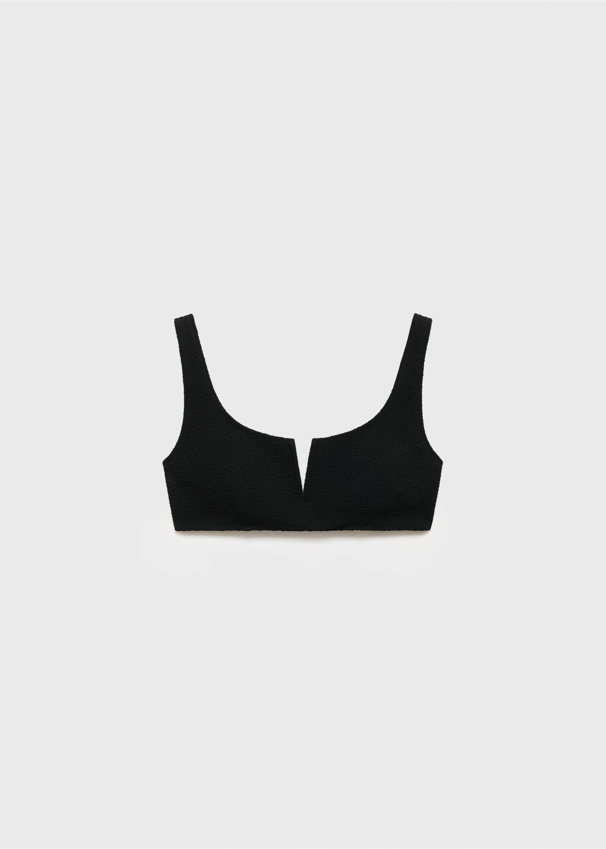 Top bikini efecto toalla - Artículo sin modelo, Negro. Ref: 87014397-00.