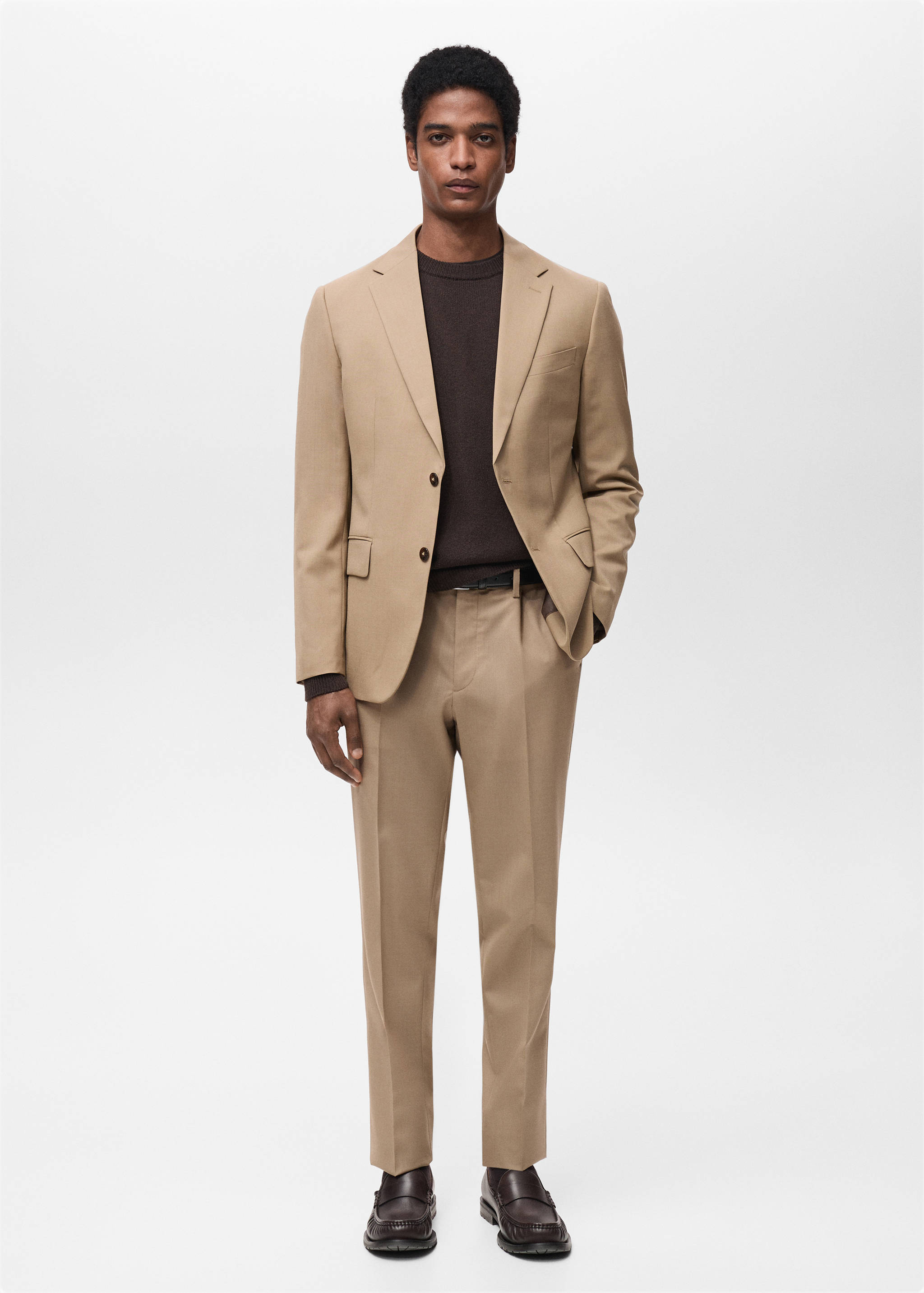 Pantalons vestit Turín 100% llana verge - Pla general