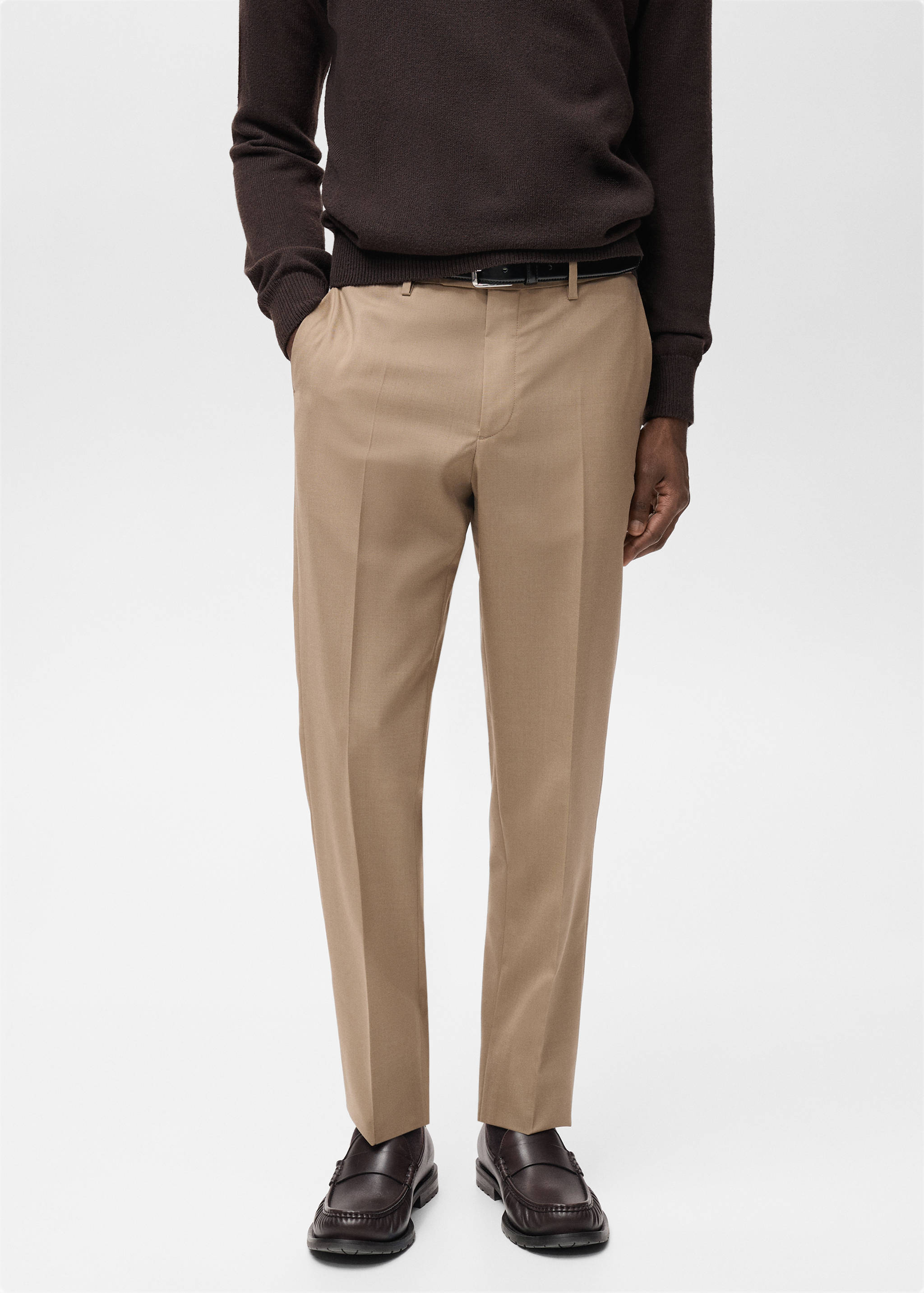 Pantalons vestit Turín 100% llana verge - Pla mig