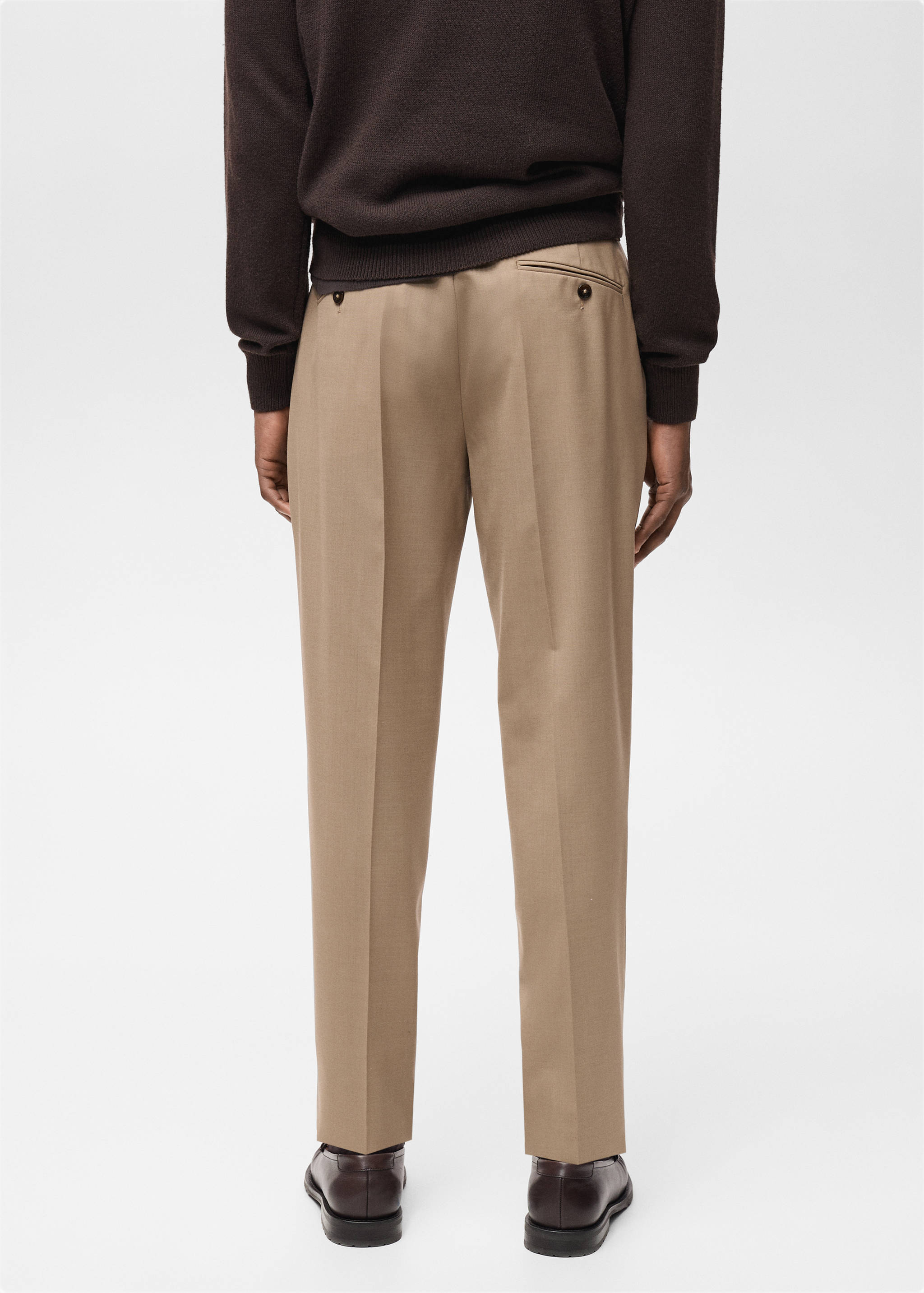 Pantalons vestit Turín 100% llana verge - Revers de l'article