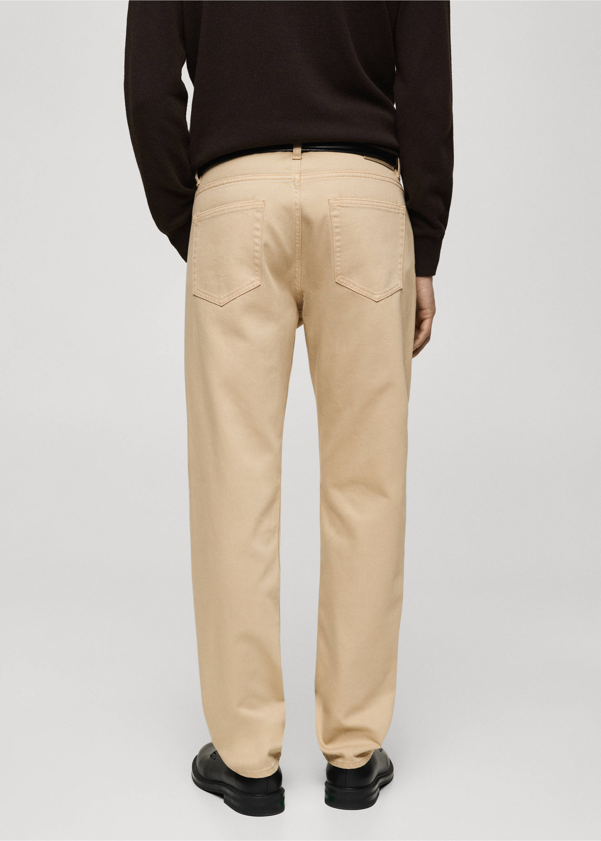 Jeans Bob regular fit - Reverso del artículo, Beige. Ref: 87014401-00.