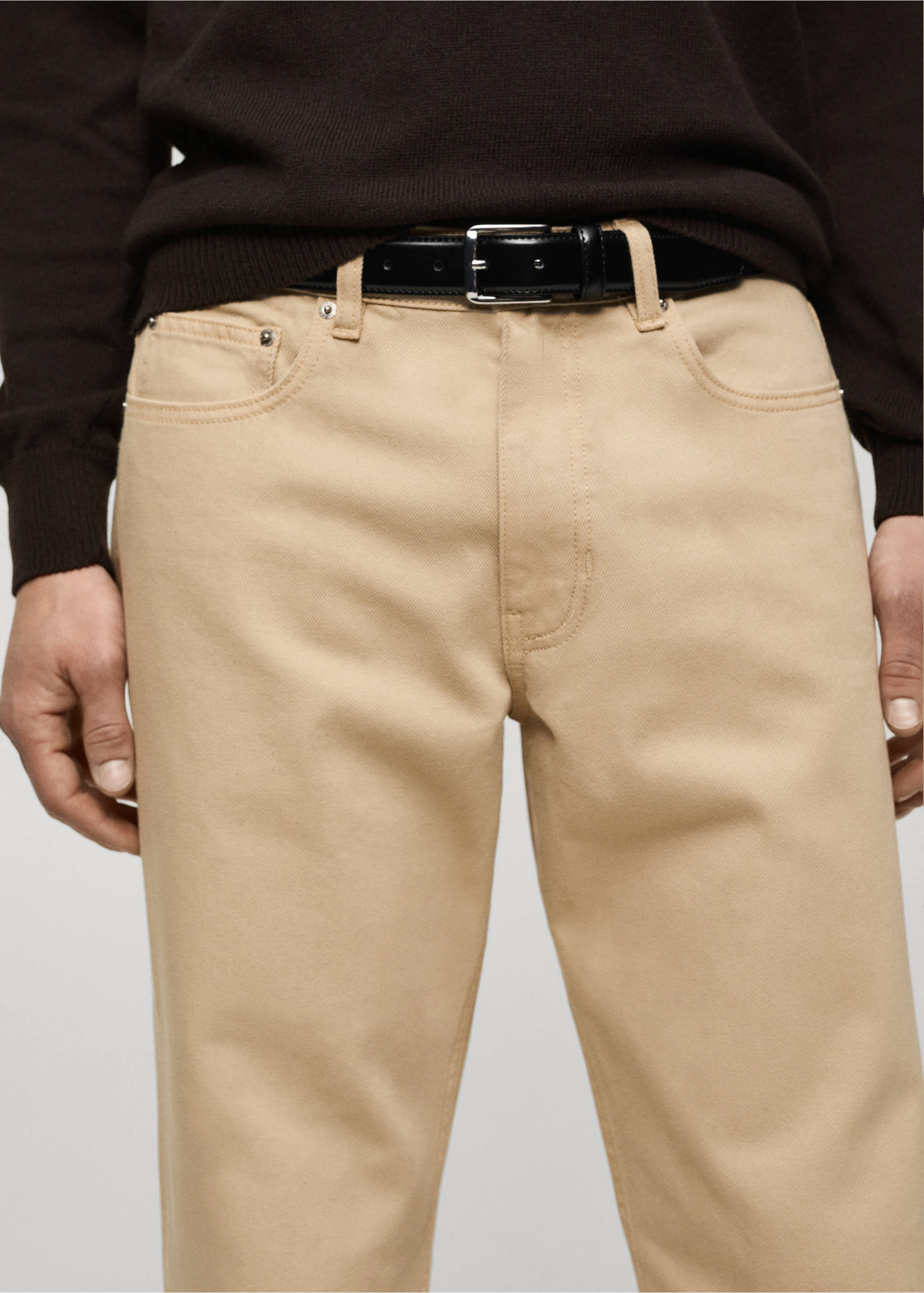 Jeans Bob regular fit - Detalle del artículo 1, Beige. Ref: 87014401-00.