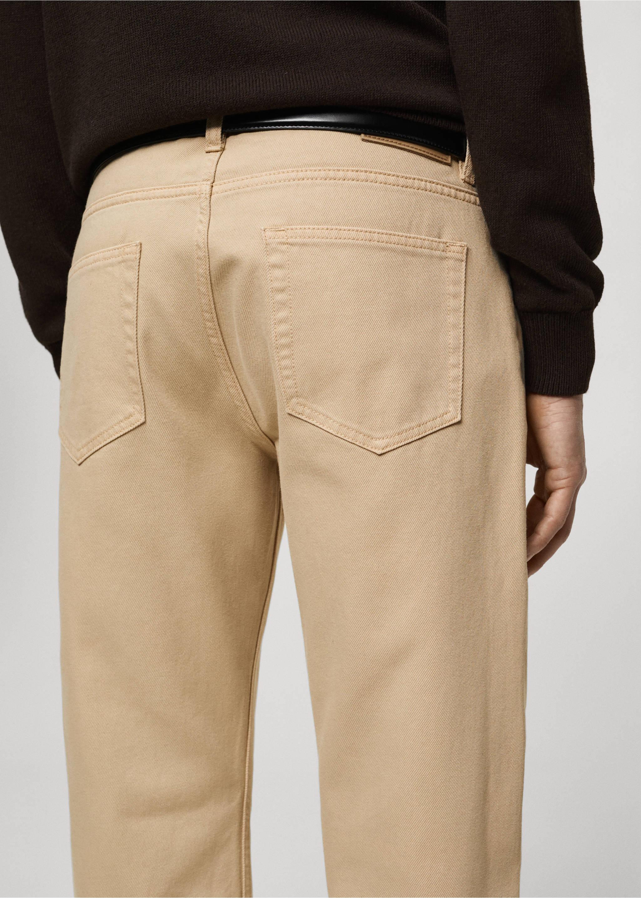 Jeans Bob regular fit - Detalle del artículo 3, Beige. Ref: 87014401-00.