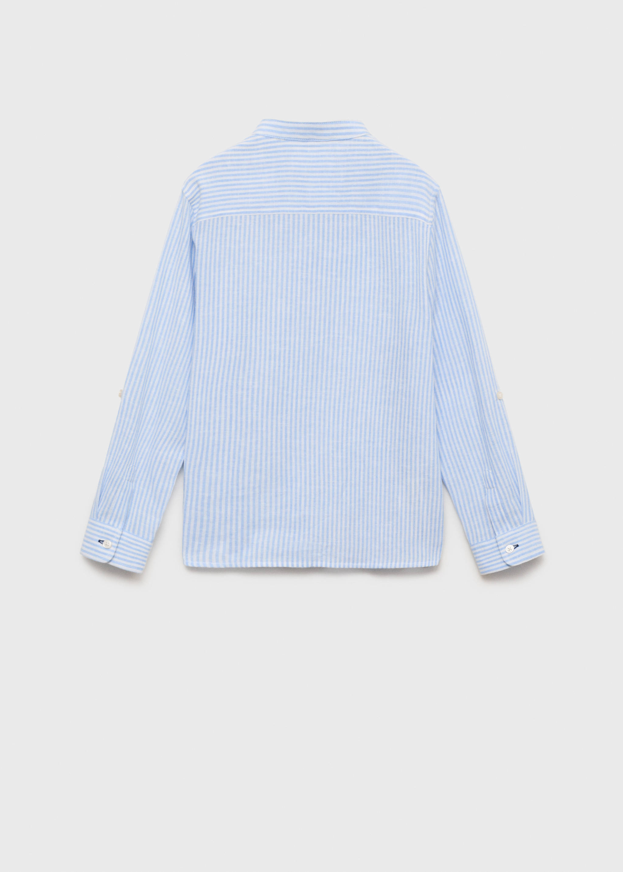 Striped cotton linen shirt - Reverse of the article