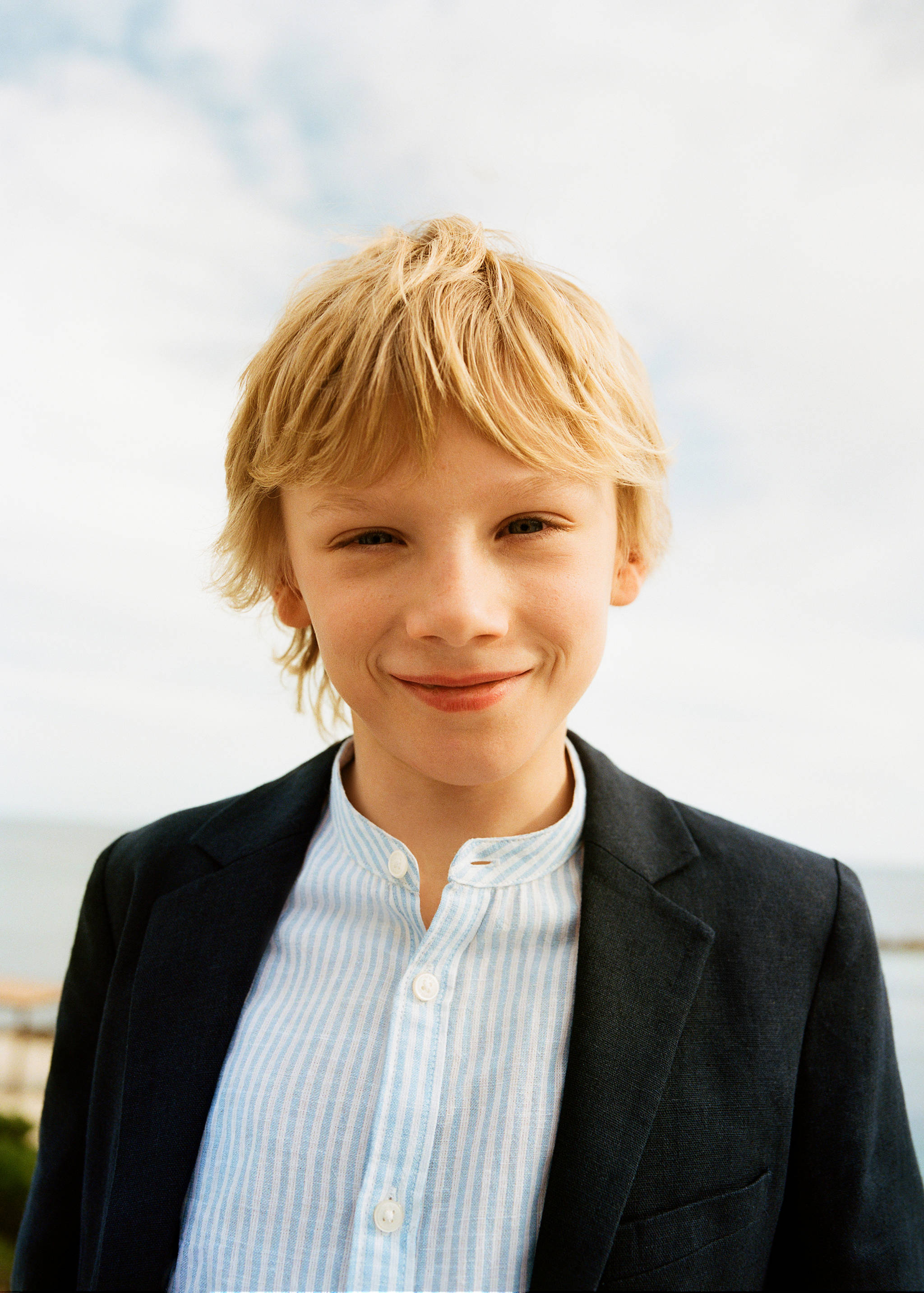 Striped cotton linen shirt - Details of the article 5