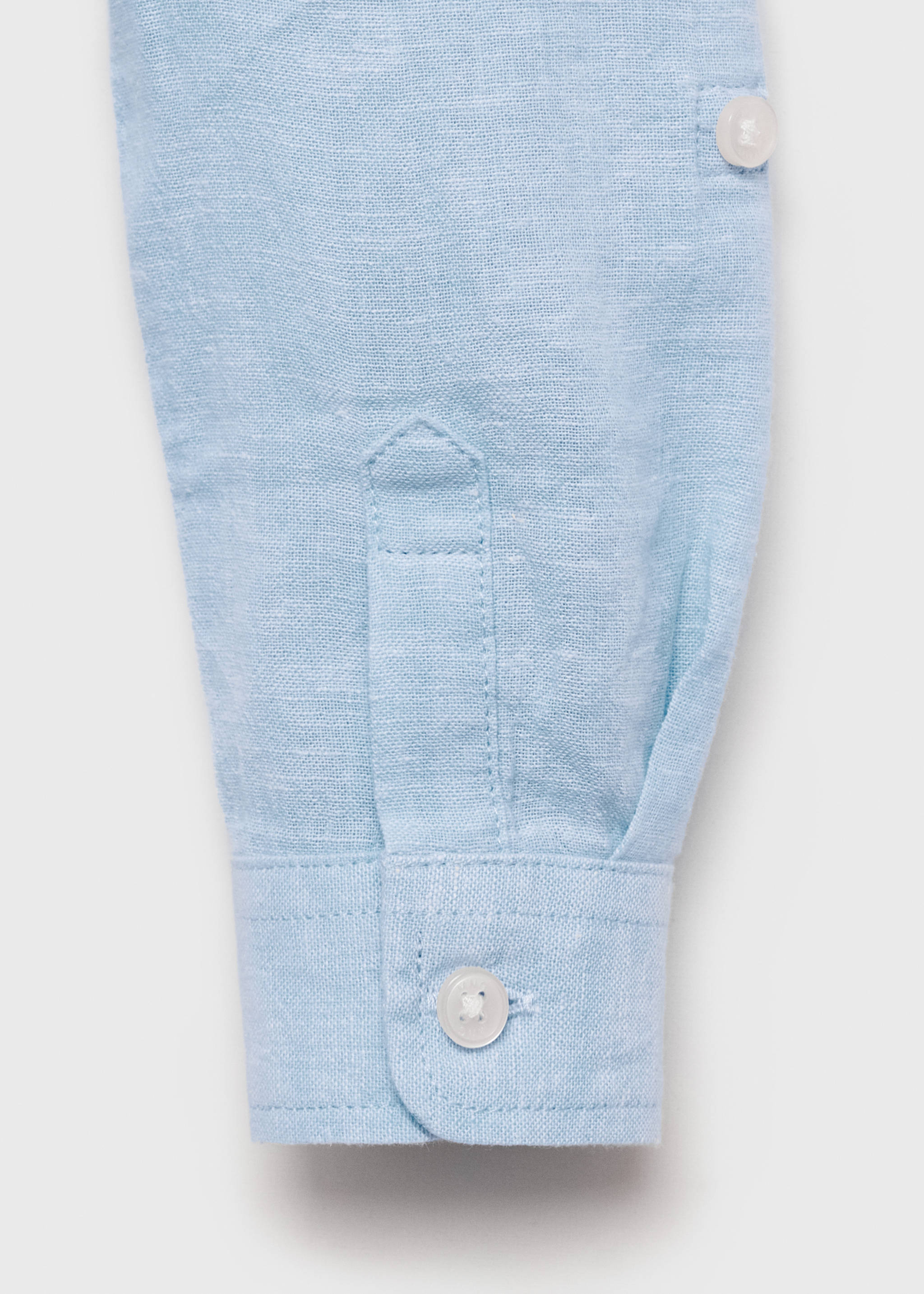 Mao collar linen shirt - Details of the article 0