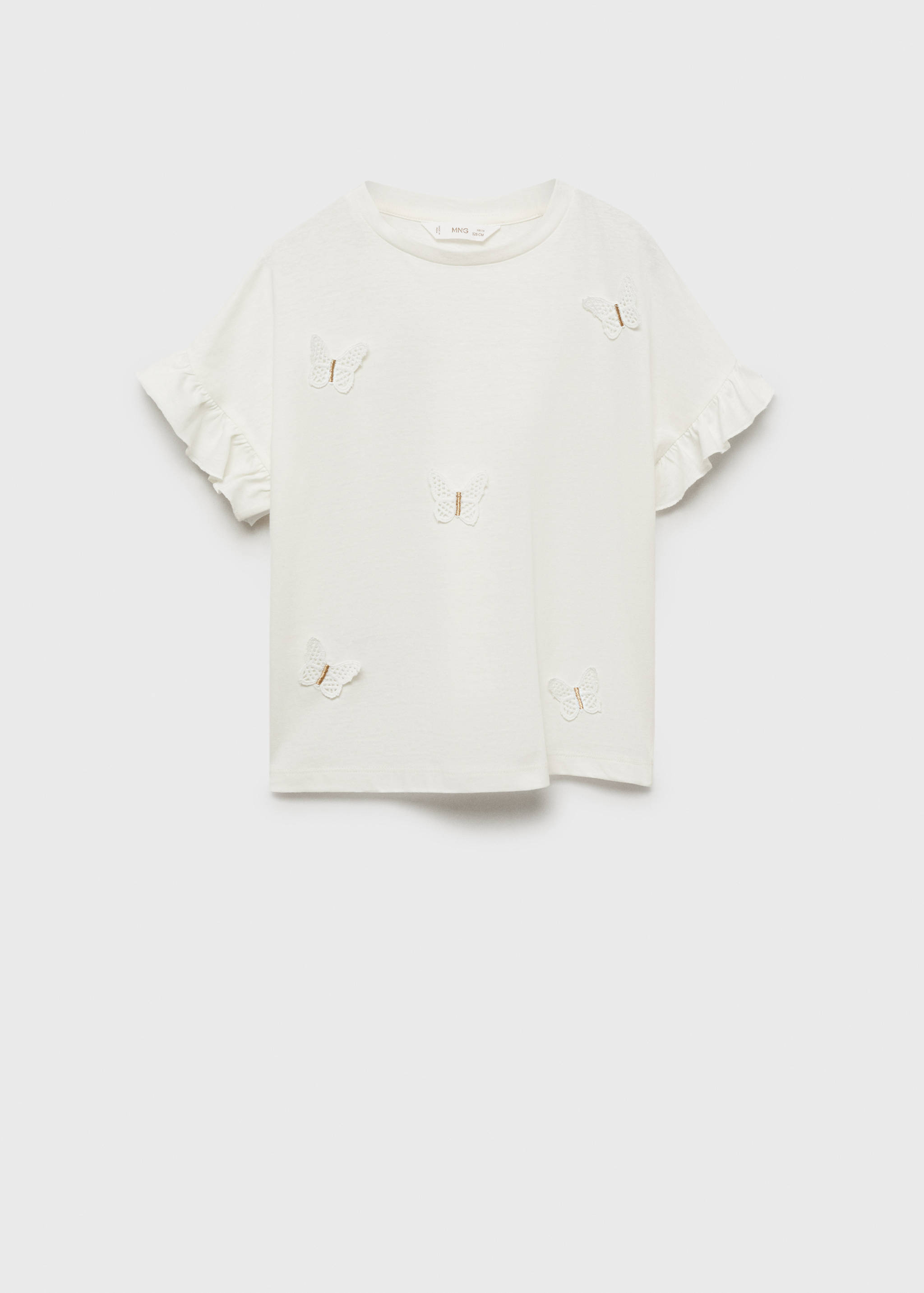 Embroidered butterflies t-shirt - Article without model