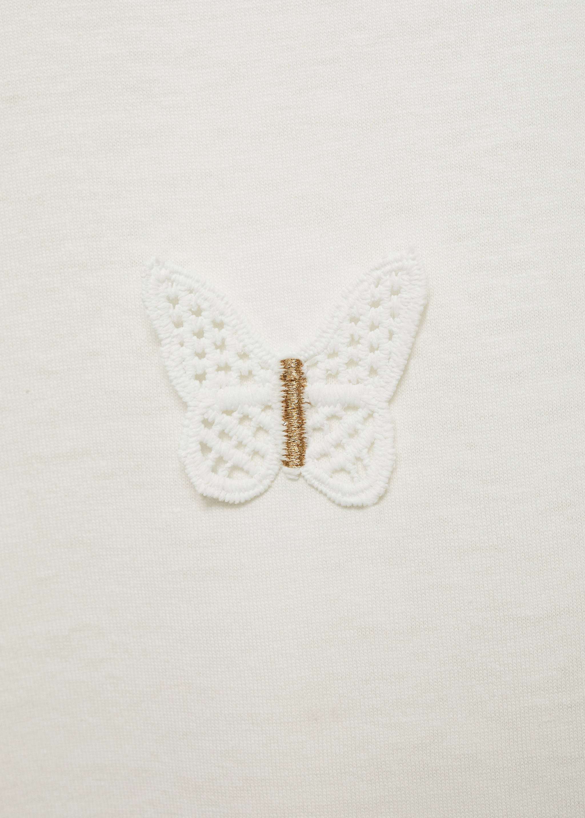 Embroidered butterflies t-shirt - Details of the article 0