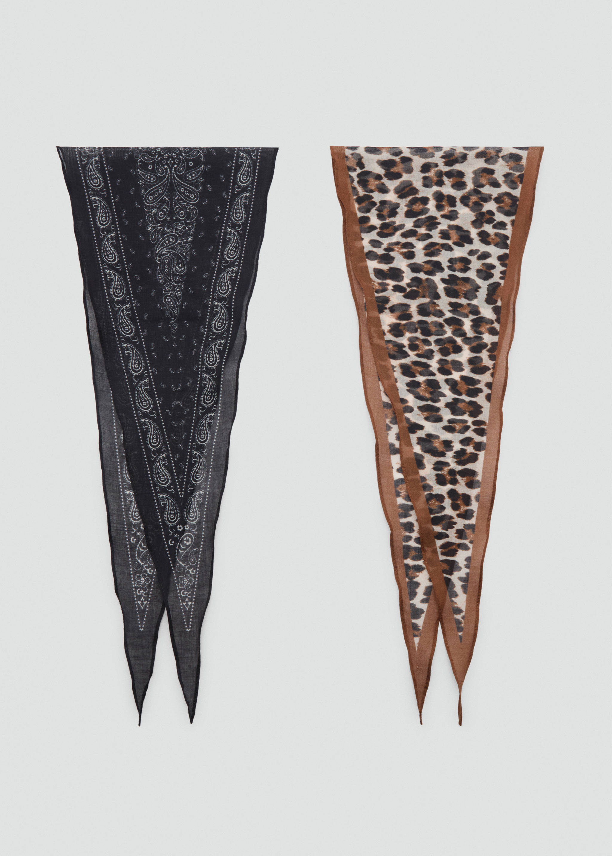 Set of 2 printed handkerchiefs - Article without model