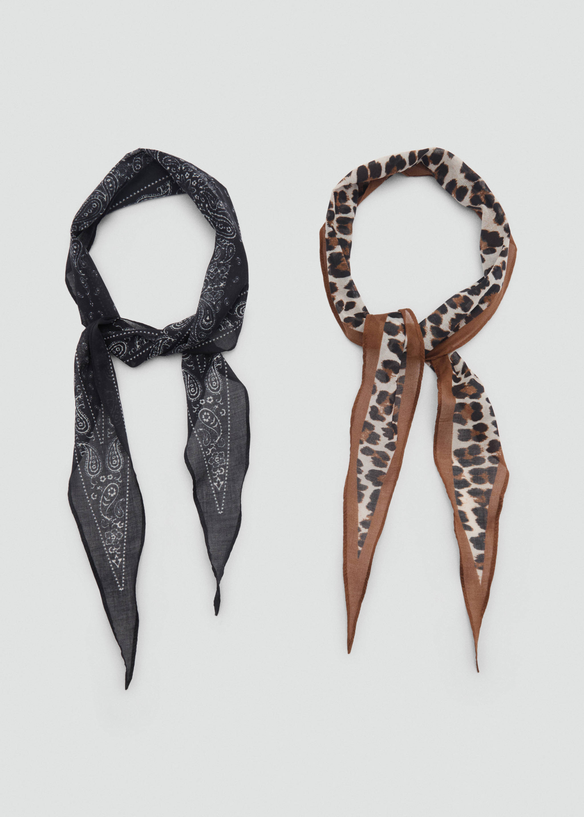 Set of 2 printed handkerchiefs - Details of the article 1