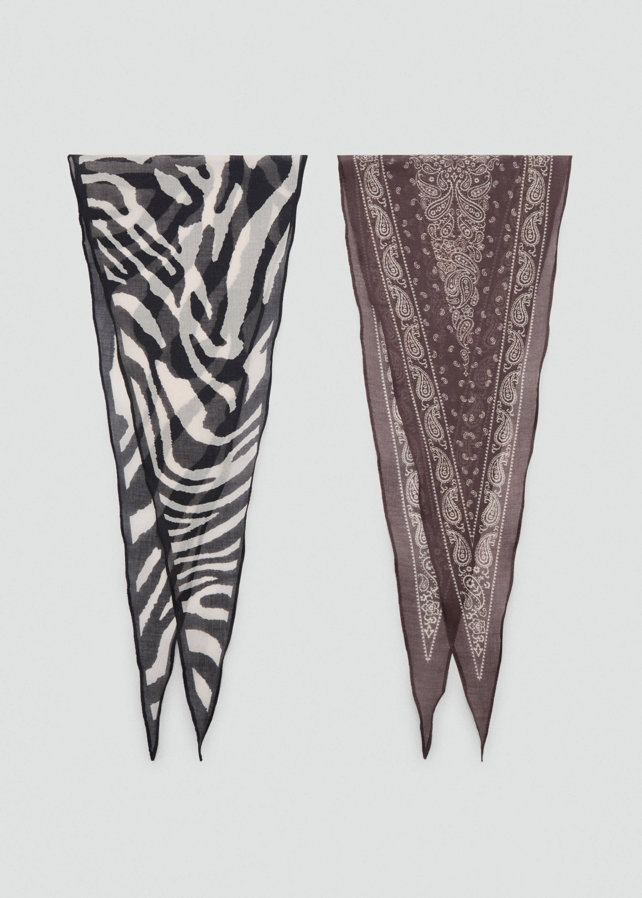 Set of 2 printed handkerchiefs - Article without model